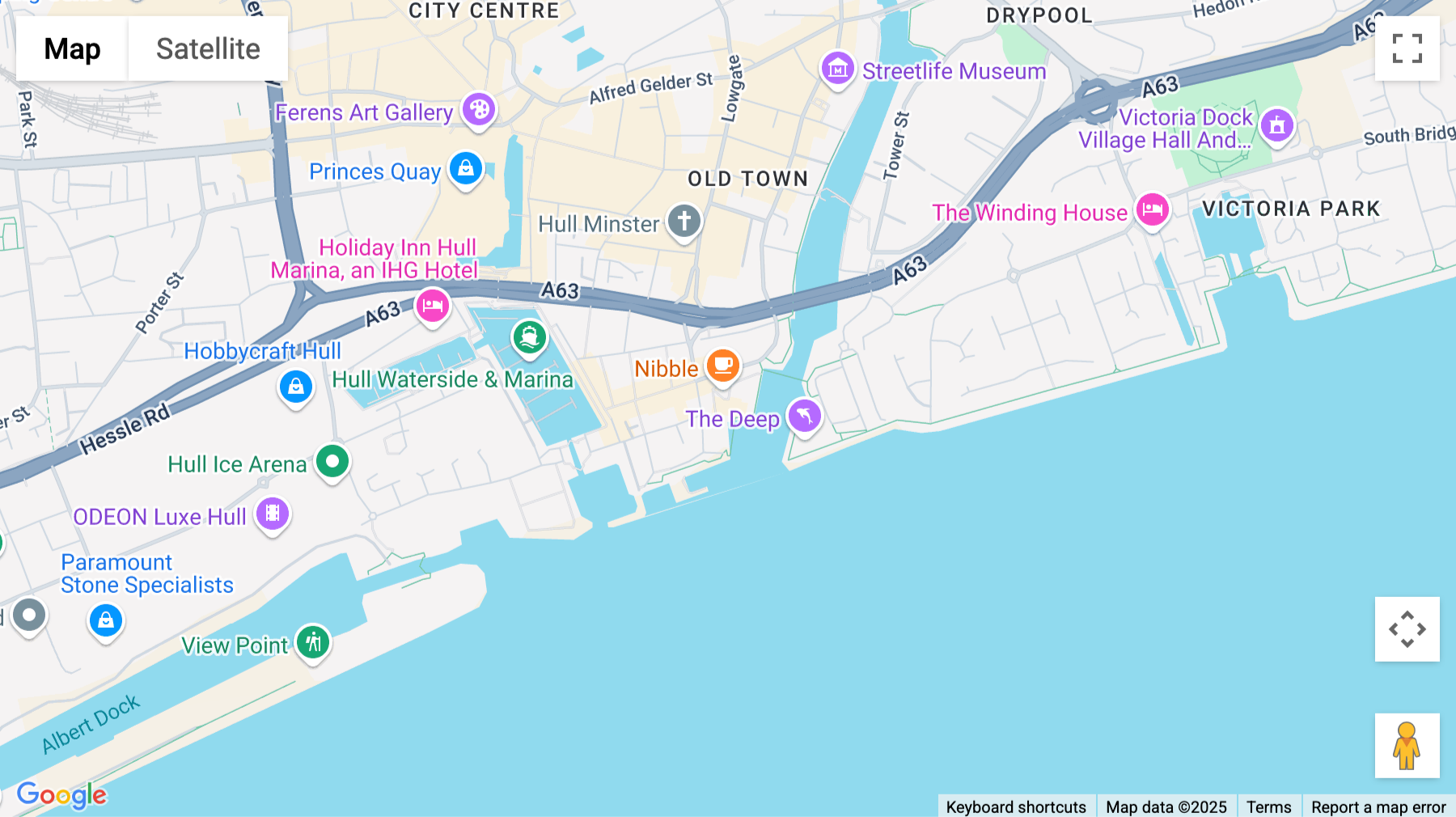 Click for interative map of 31-38 Queen Street, Hull