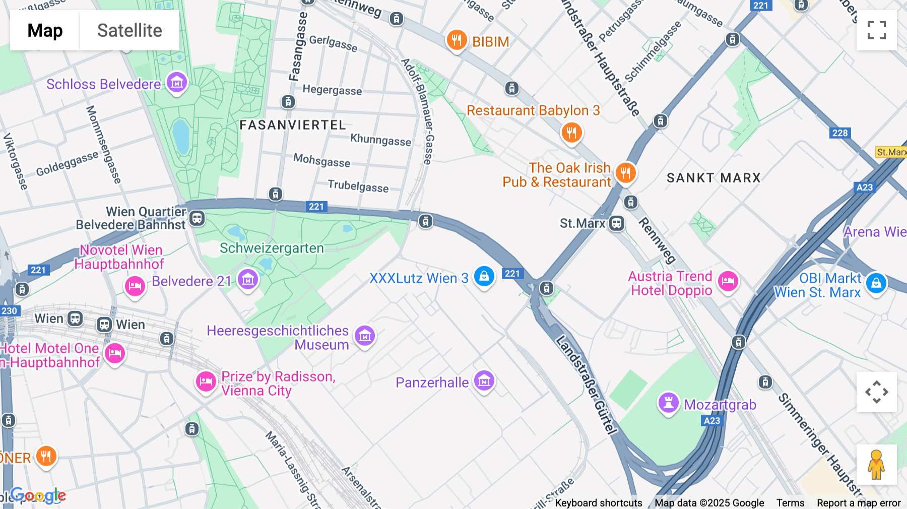 Click for interative map of Kelsenstraße 5, Wien