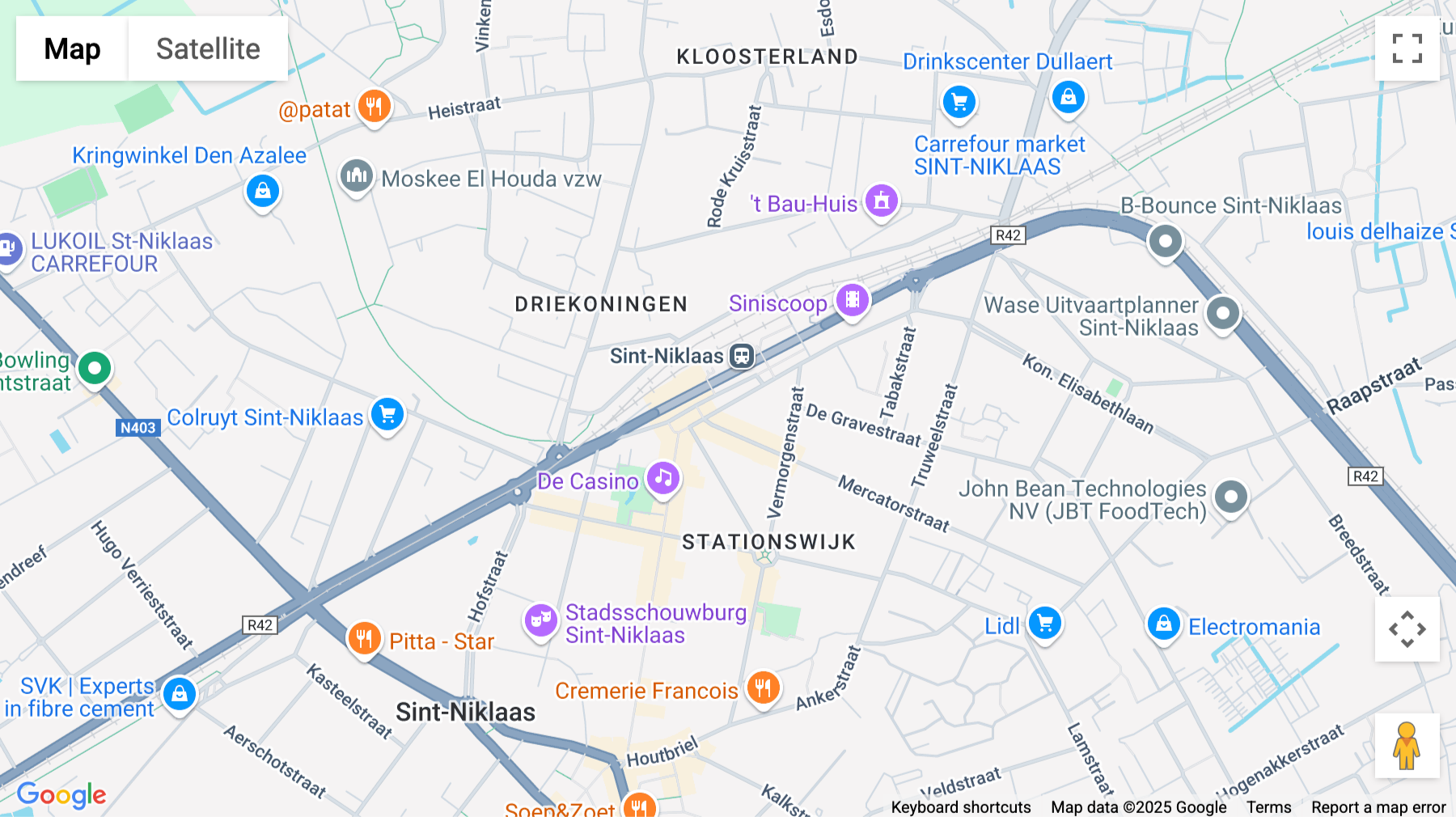 Click for interative map of Stationsplein 29, Sint-Niklaas