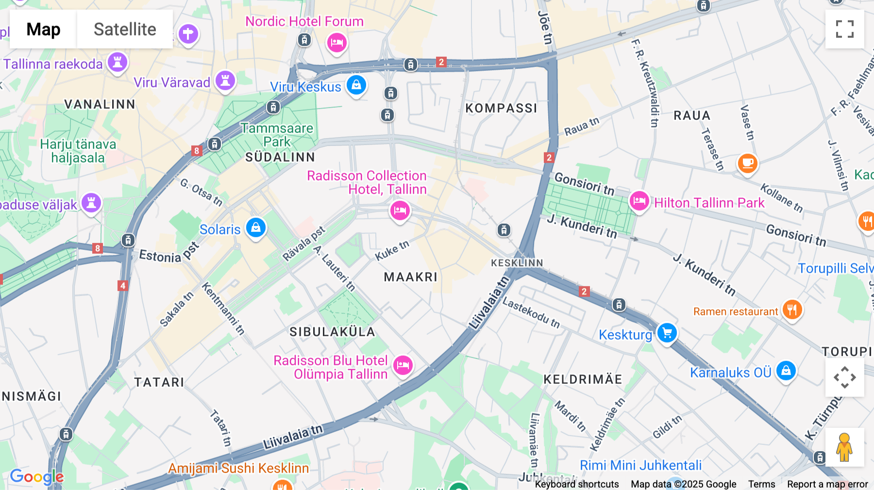Click for interative map of Maakri Tänav 19-21, Tallinn