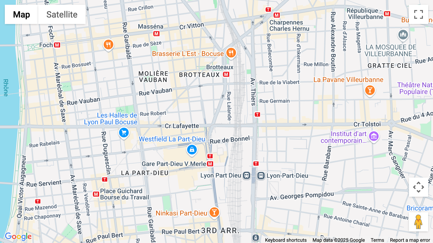 Click for interative map of 191-193 Cours Lafayette, Lyon