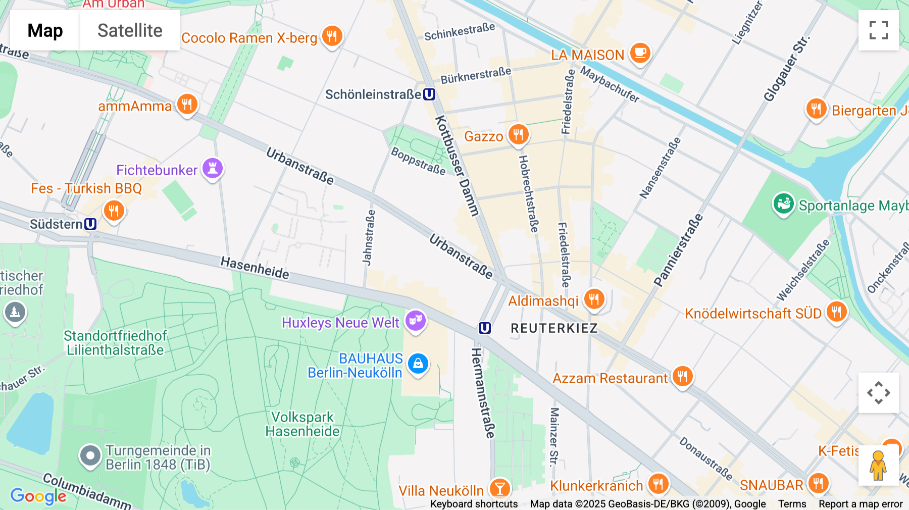 Click for interative map of Urbanstraße 71, Berlin