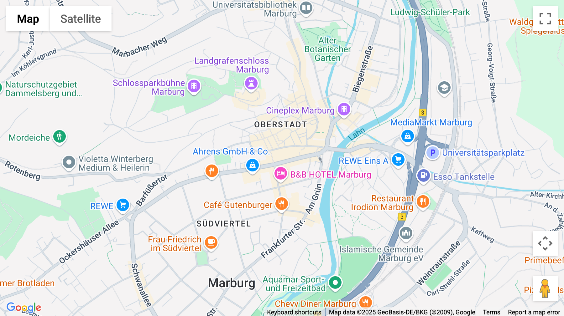 Click for interative map of Universitätsstraße, 15, Marburg