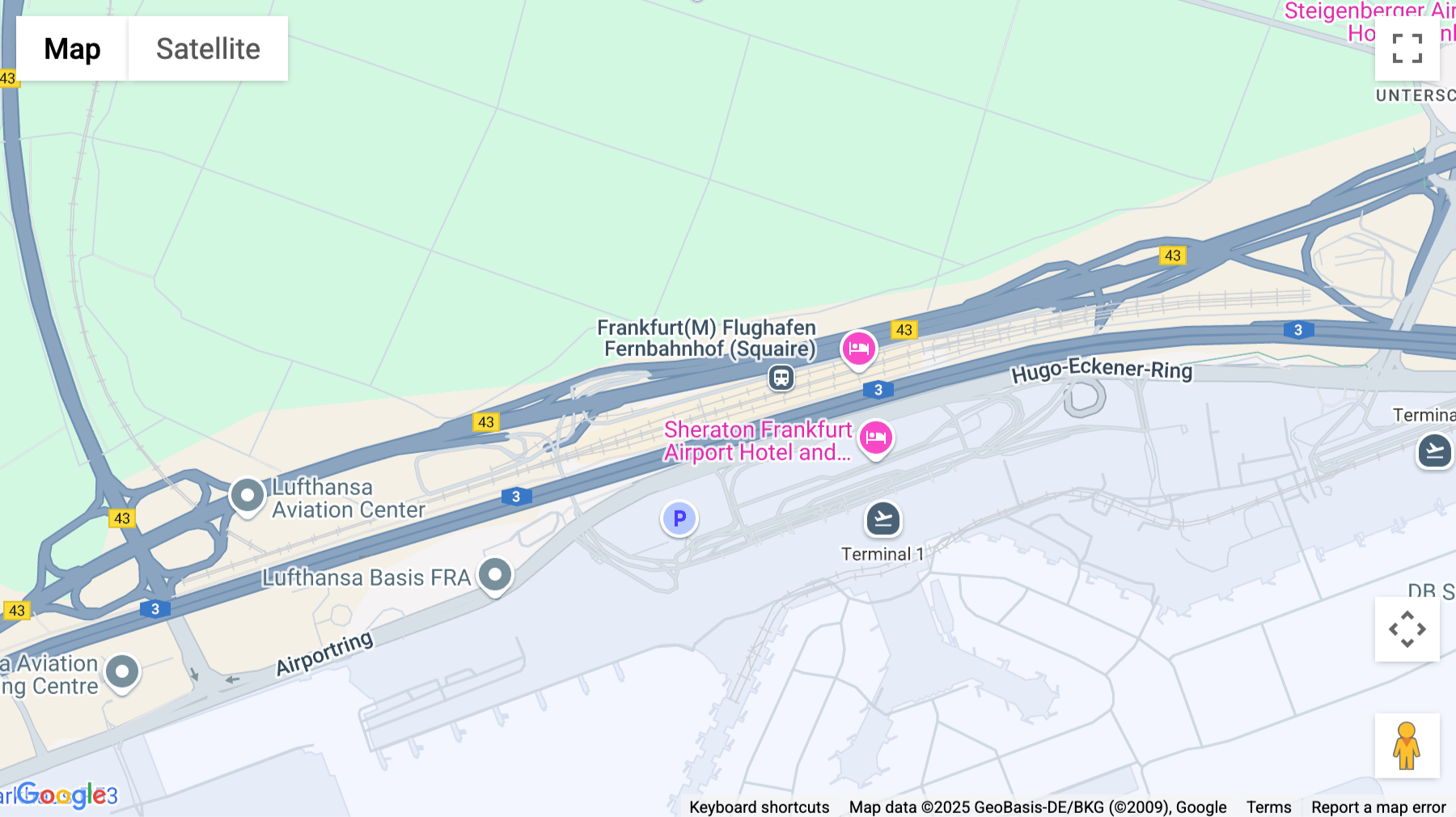 Click for interative map of Am Flughafen 12, 5 Etage, Frankfurt