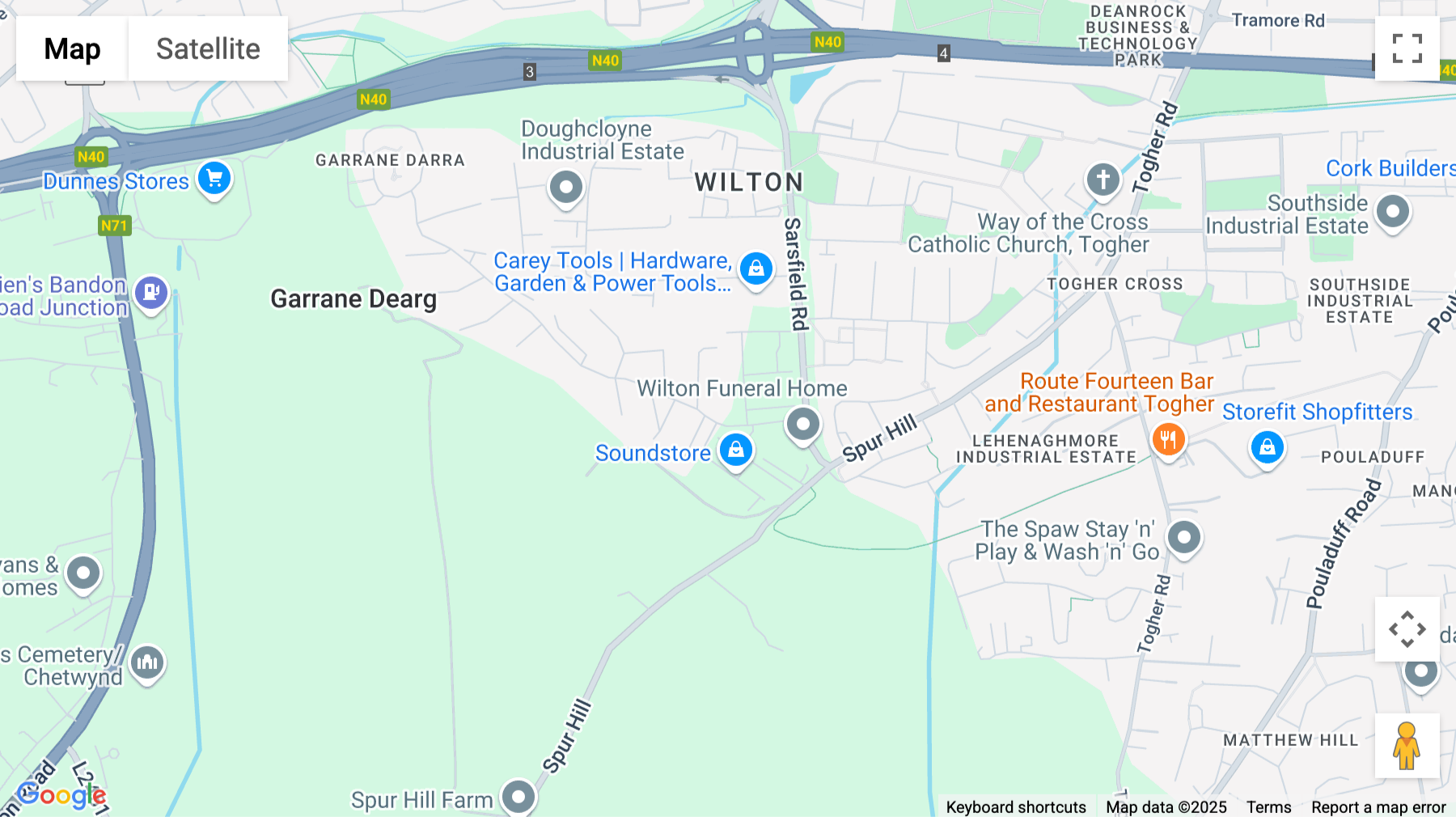 Click for interative map of Mainline Place, Sarsfield Road, Wilton, Cork