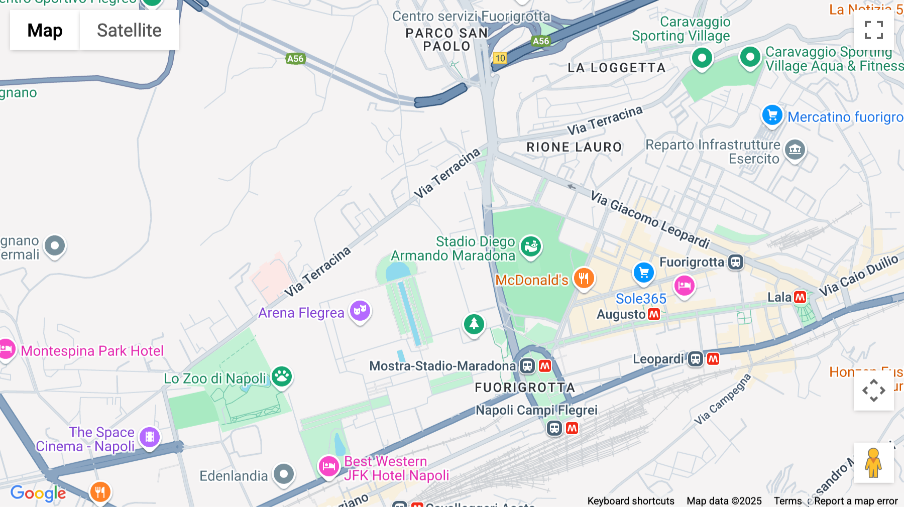 Click for interative map of Napoli Marconi, Napoli