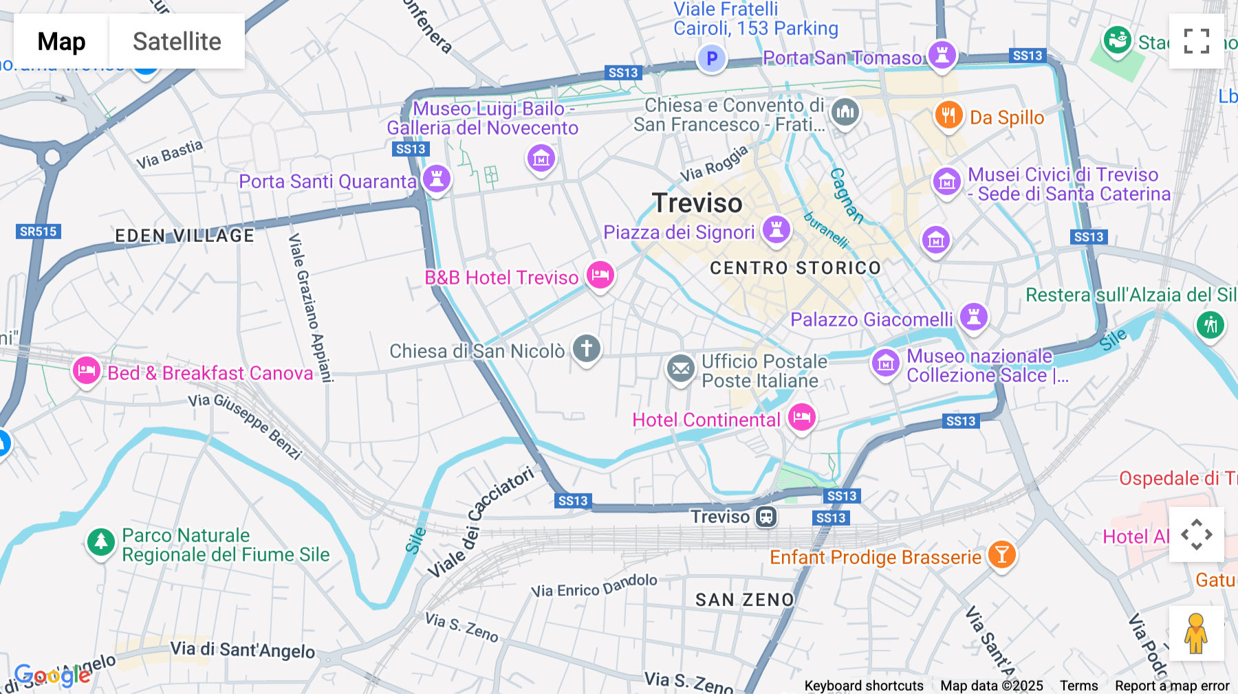 Click for interative map of Via San Nicolò 42, Treviso