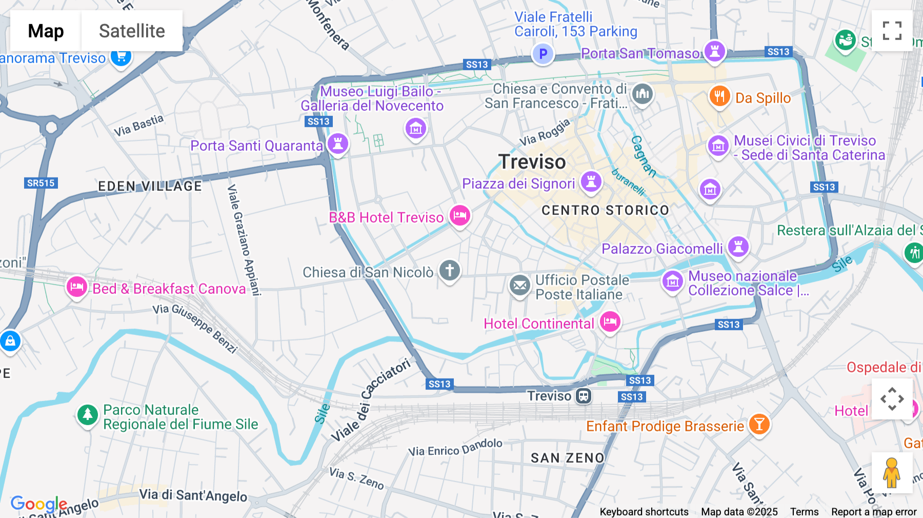 Click for interative map of Via delle Absidi 16, Treviso