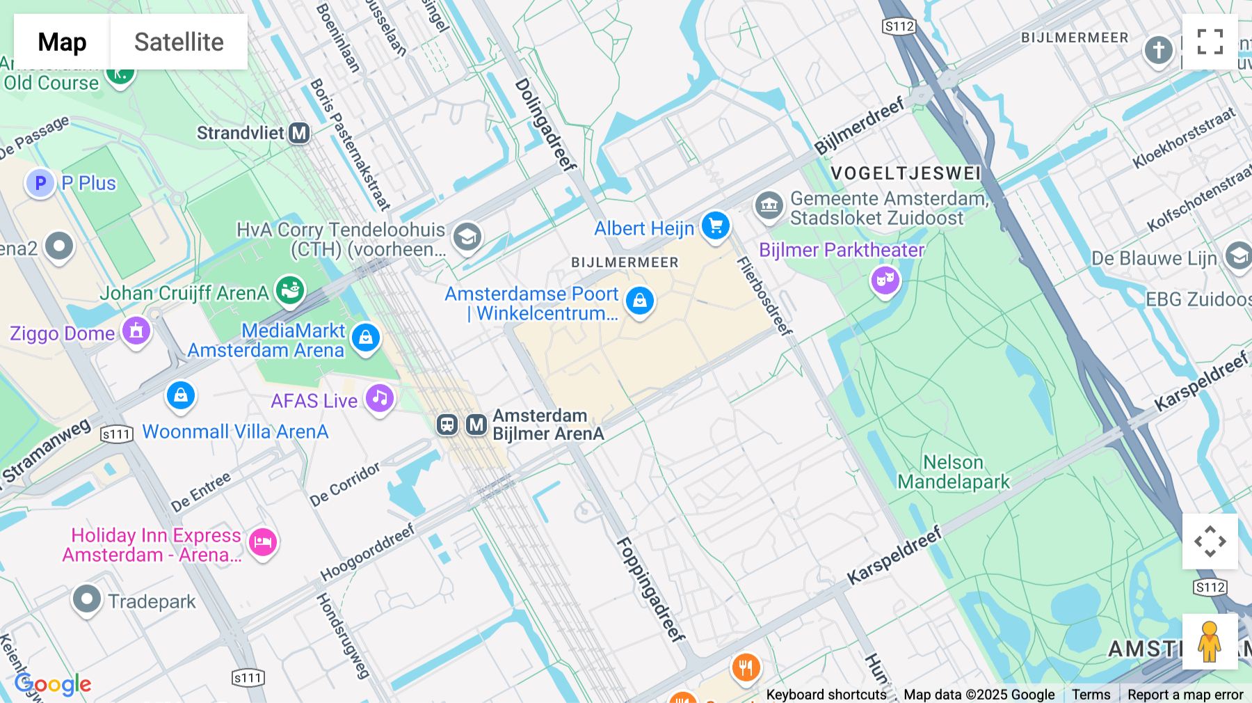 Click for interative map of Bijlmerplein 888, Amsterdam