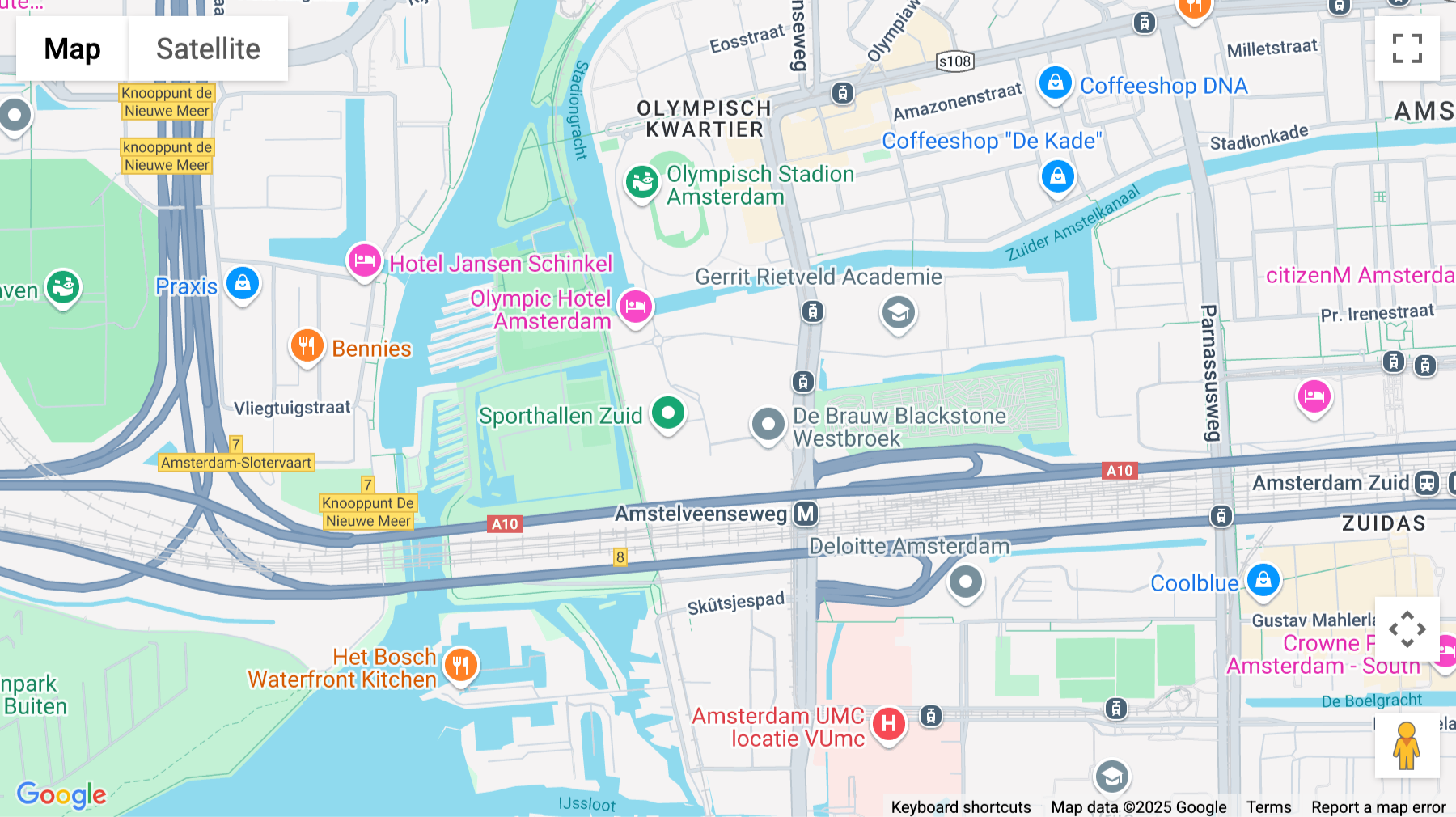 Click for interative map of Burgerweeshuispad 101, Amsterdam