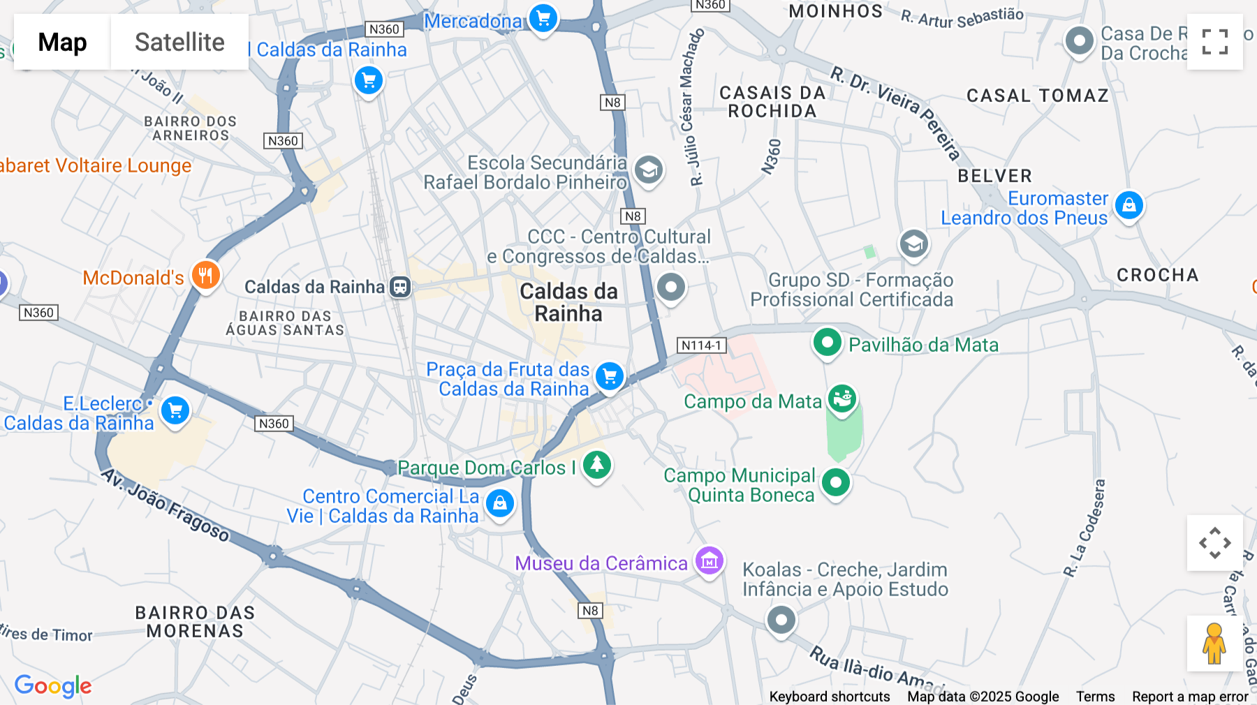Click for interative map of Largo Heróis da Naulila nº 16/17, Loja 22, Caldas Da Rainha