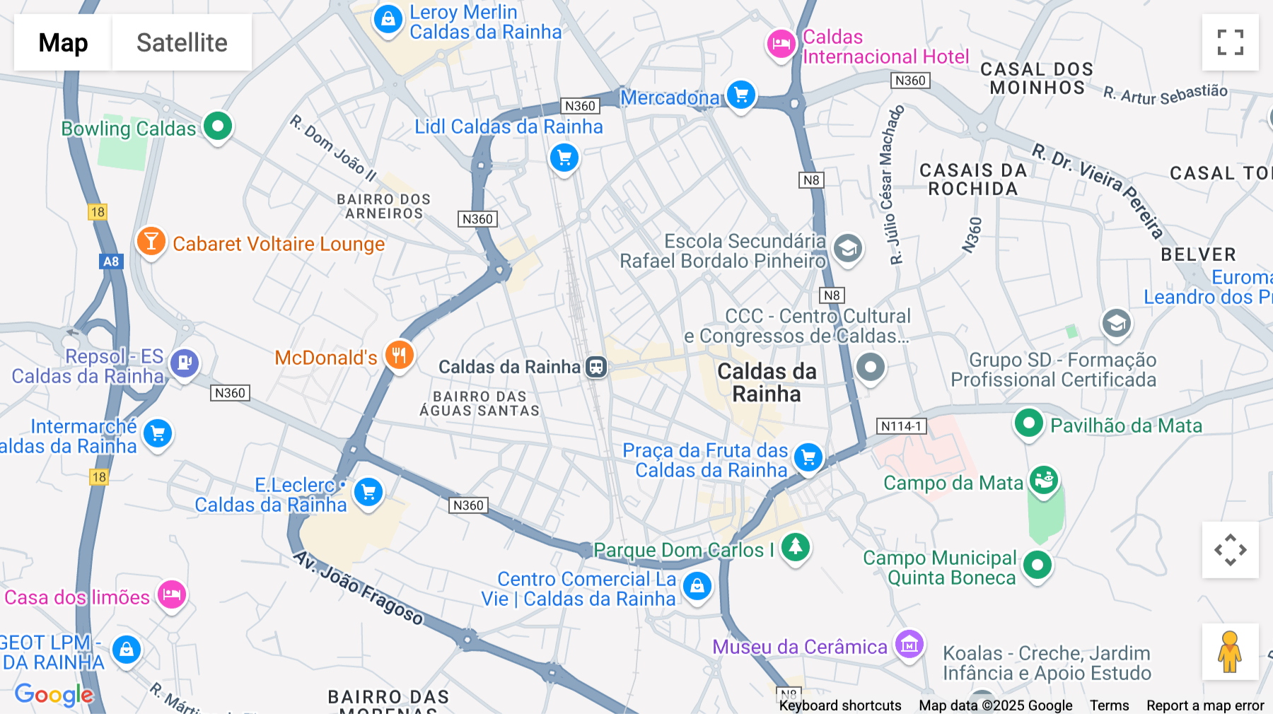Click for interative map of Avenida 1º de Maio 20, Caldas Da Rainha
