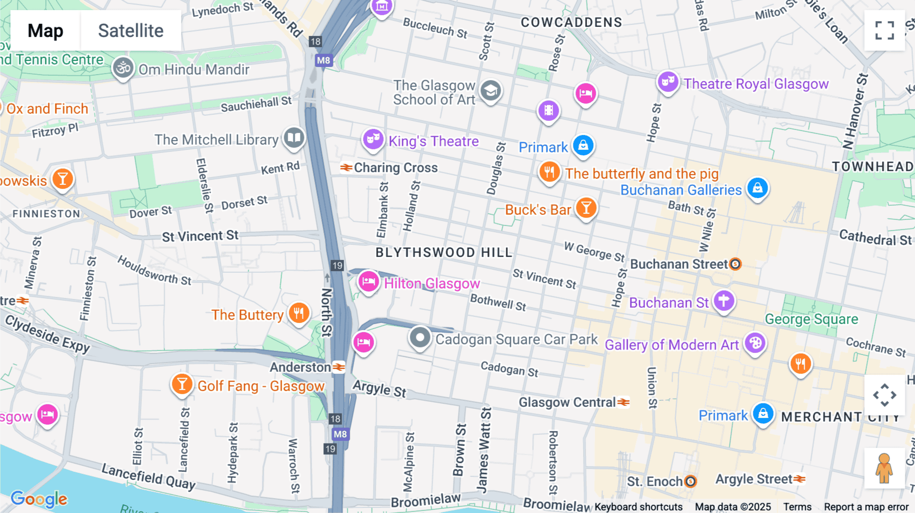 Click for interative map of 276 St. Vincent Street, St. Vincent Street, Glasgow