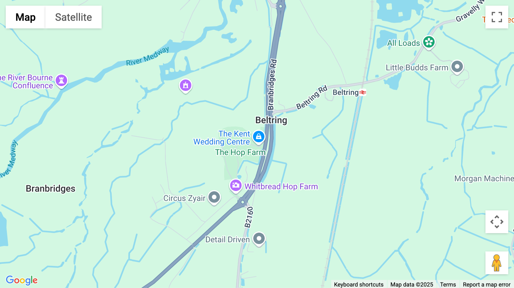 Click for interative map of The Hop Farm, Paddock Wood
