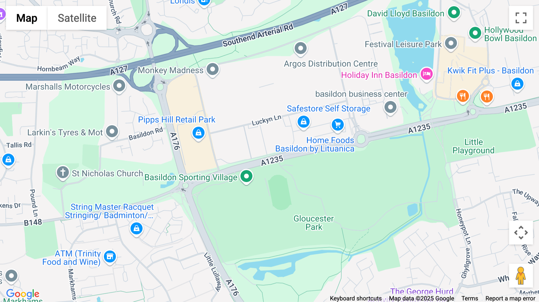 Click for interative map of Sharp House, Crompton Close, Basildon