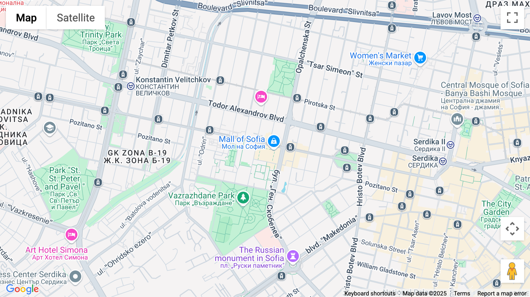 Click for interative map of Zona B-5, Aleksandar Stamboliyski Blvd 103, 1303 Sofia, Sofia
