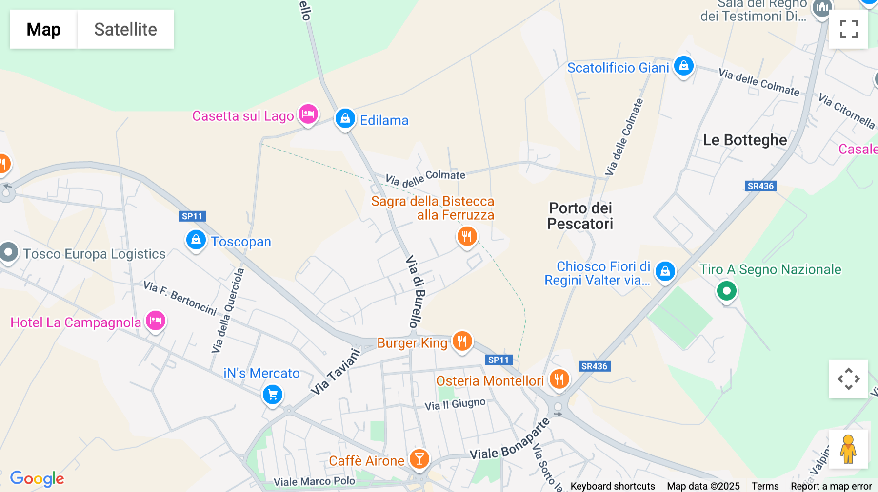 Click for interative map of Via della Pescaia, 9A, Fucecchio