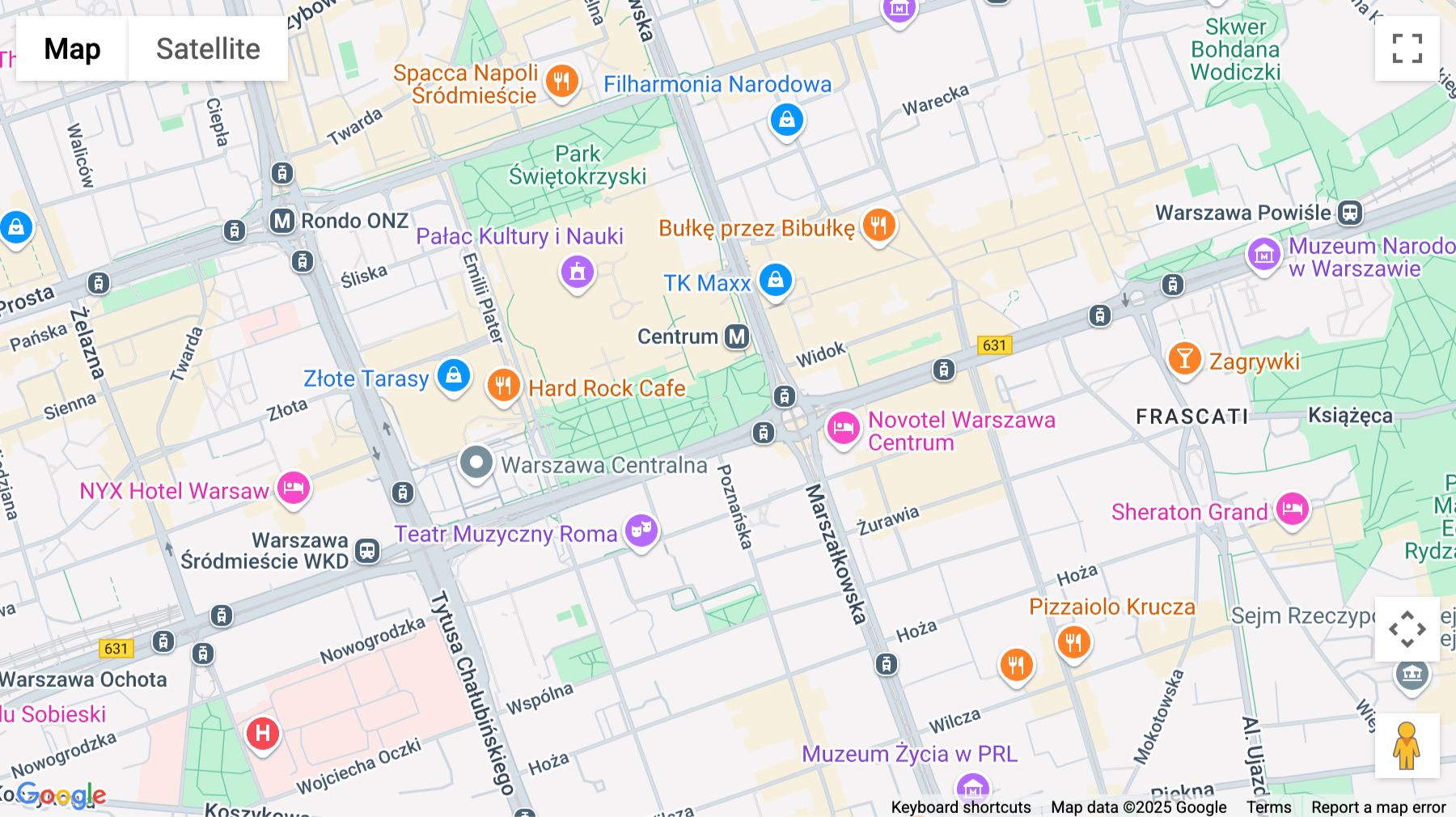 Click for interative map of ul. Chmielna 73, Warsaw