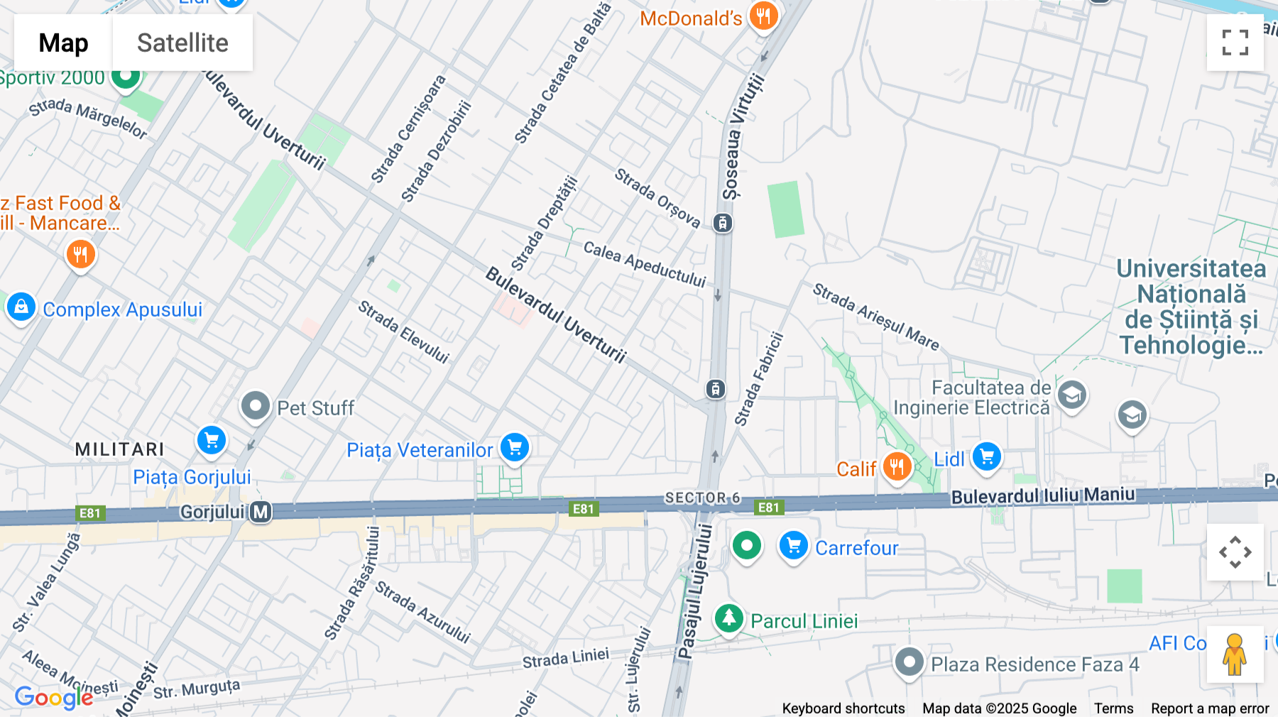 Click for interative map of 8, 10 Tudor Arghezi Street, Unimed buliding, Bucharest