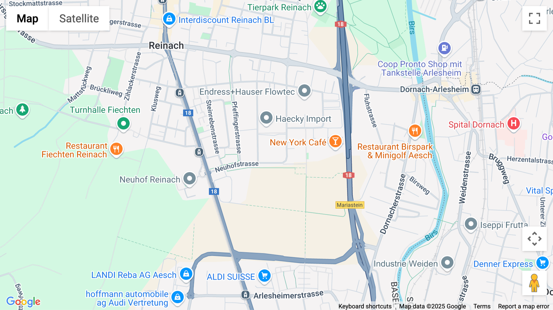 Click for interative map of 11, Neuhofstrasse, Reinach