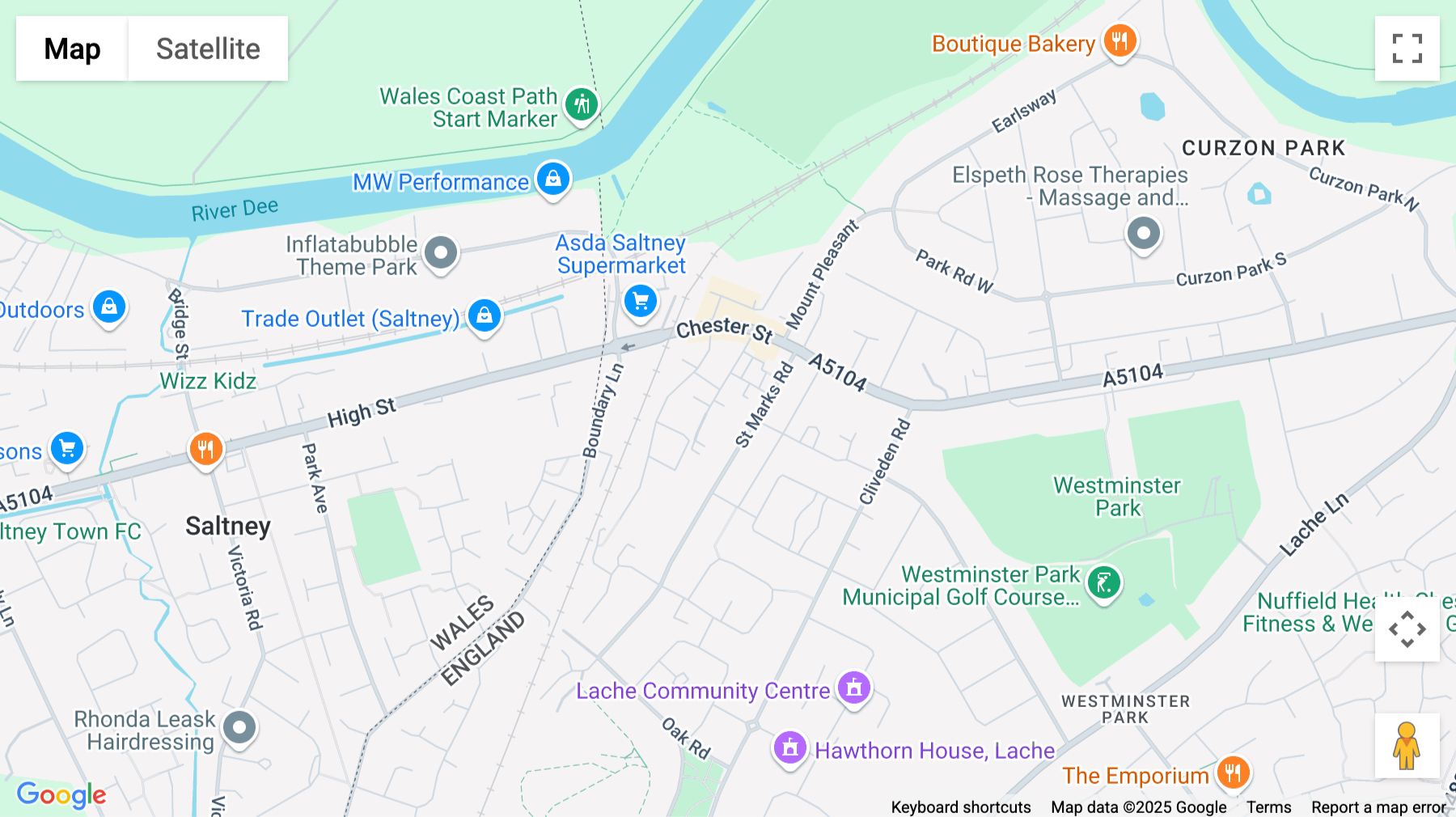 Click for interative map of Red Hill House, 41 Hope Street, Saltney, Chester