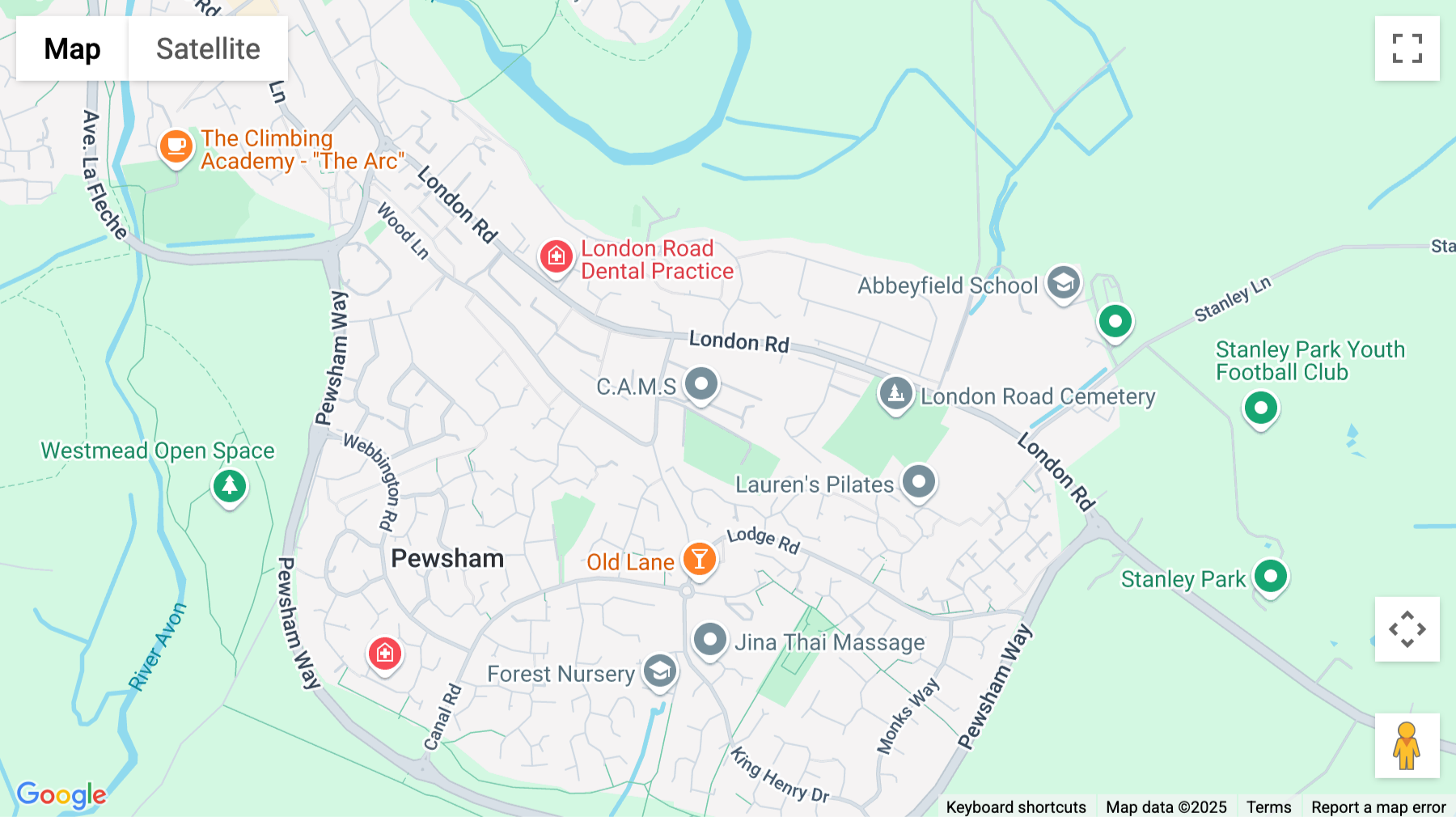 Click for interative map of Cricketts Lane Industry Park, Cricketts Lane, Chippenham
