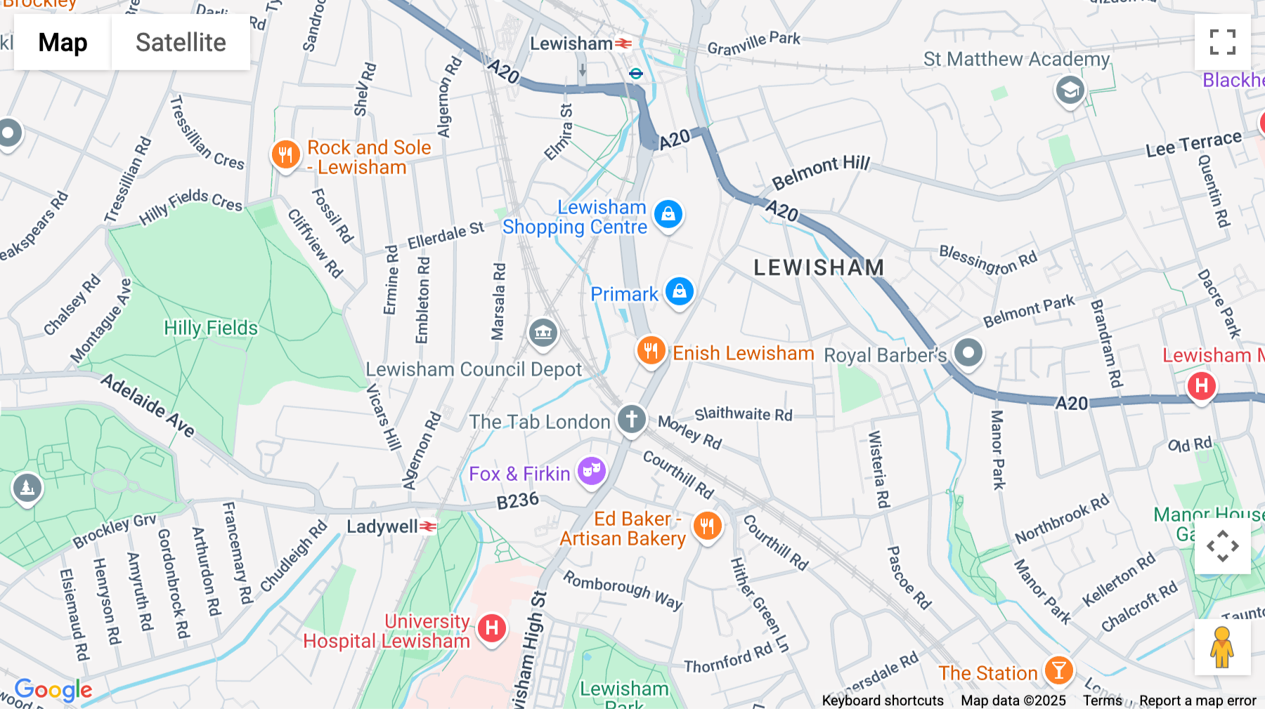Click for interative map of 30 Engate Street, London