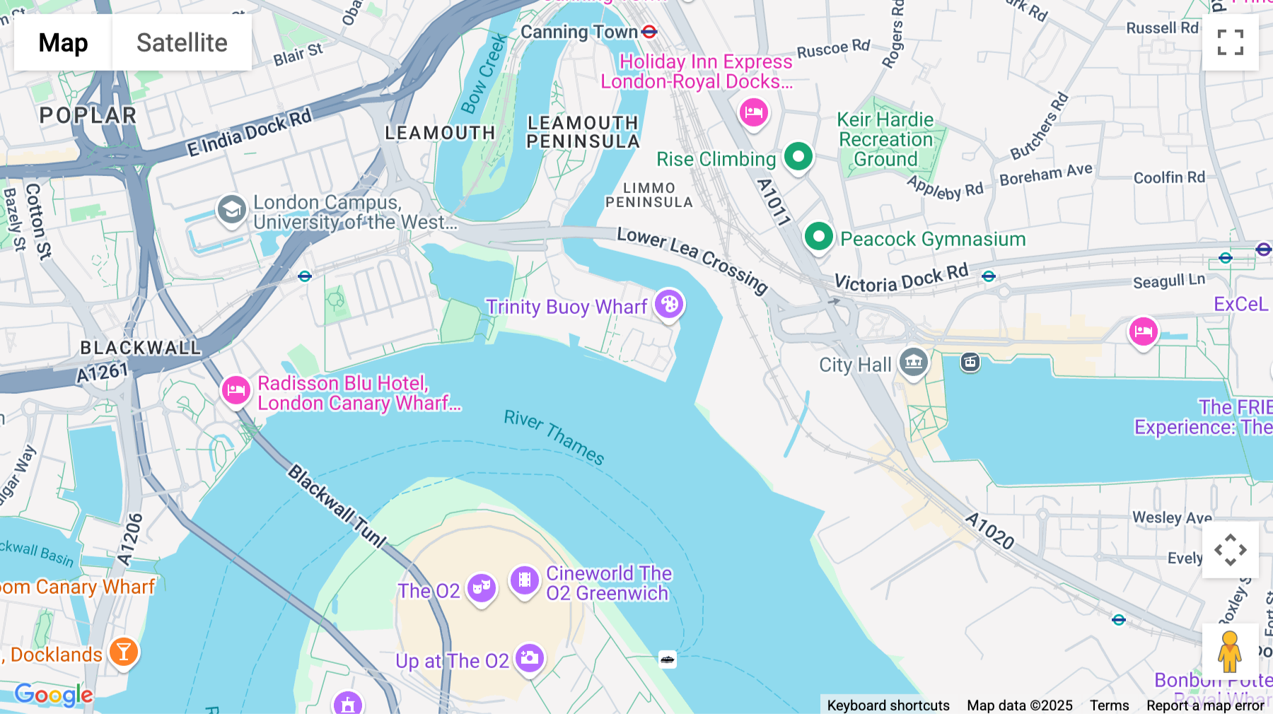 Click for interative map of 64, Orchard Place, London