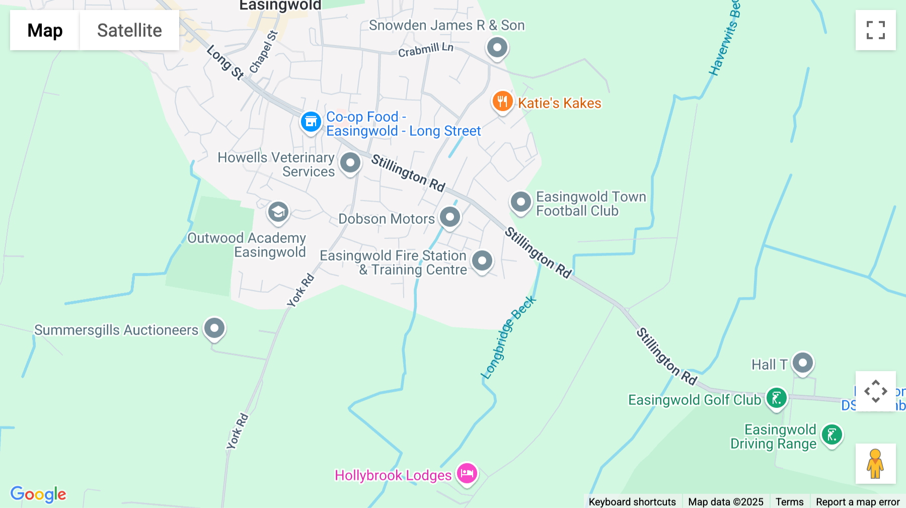 Click for interative map of Easingwold Business Park, Easingwold