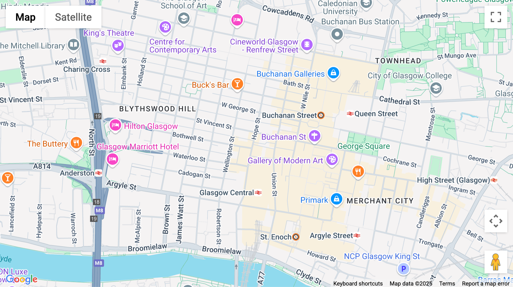 Click for interative map of 106 Hope Street, Glasgow