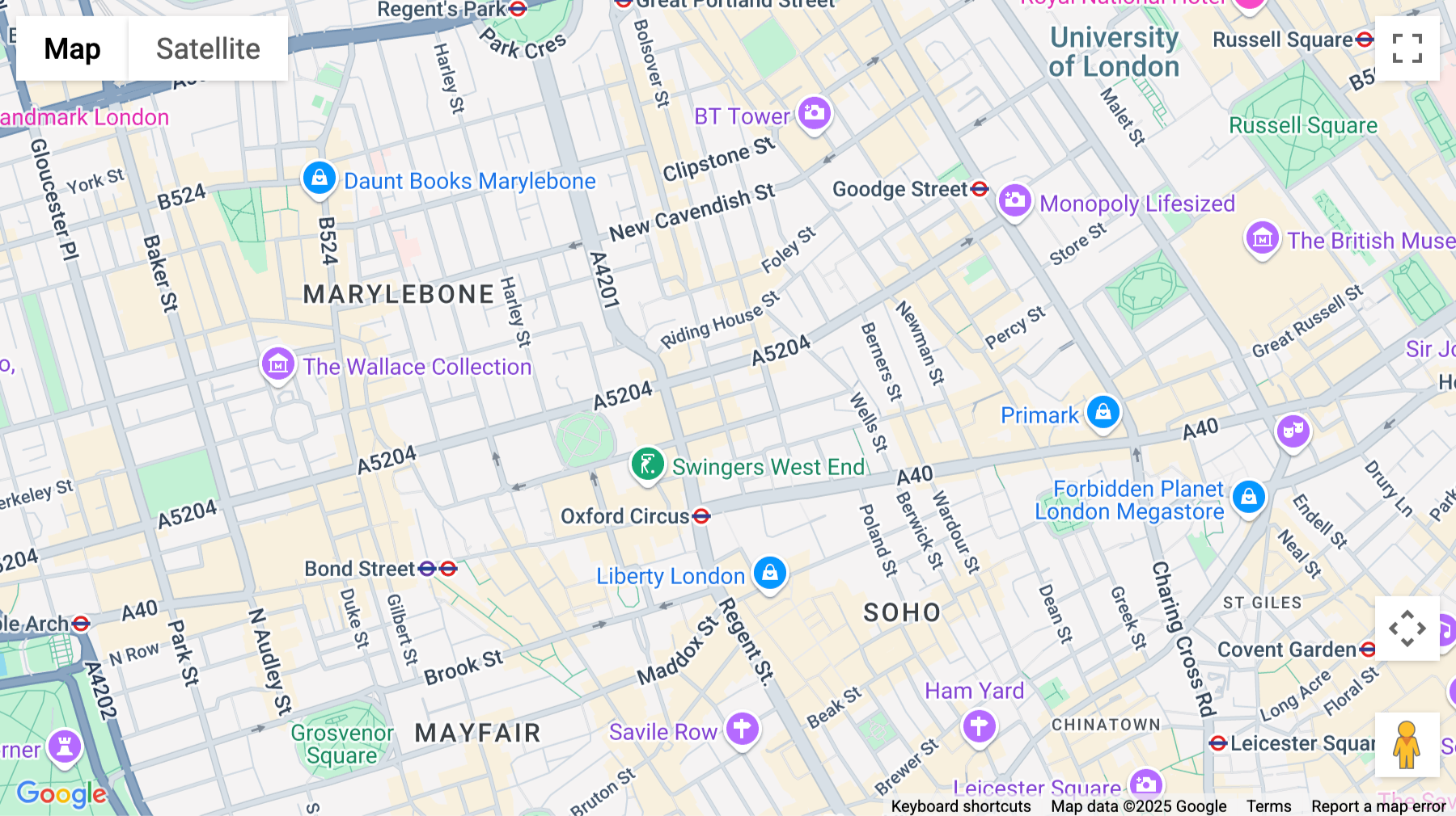 Click for interative map of 32-36 Great Portland Street, 5th Floor, London