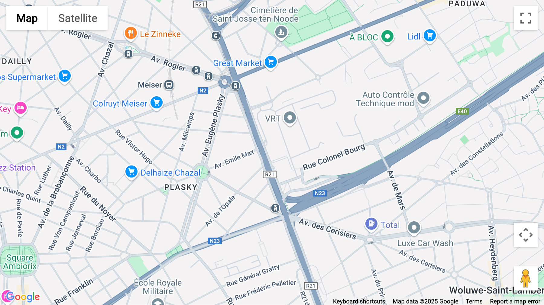Click for interative map of 1100 Boul Crémazie E, 8th Floor, Brussels