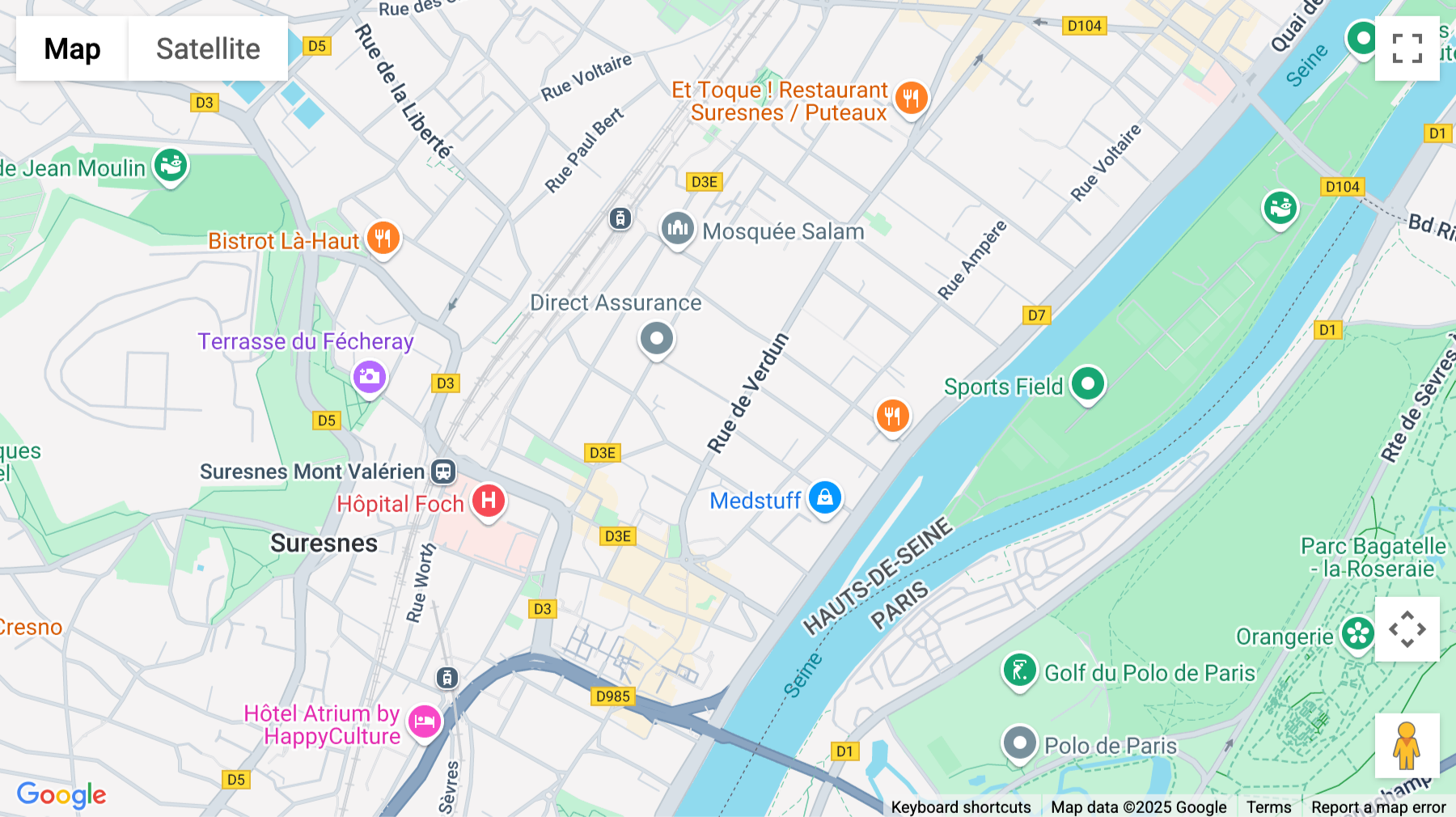 Click for interative map of 31 Rue de Verdun, Suresnes
