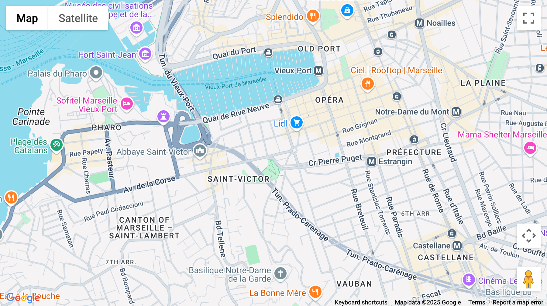 Click for interative map of 28, Boulevard de la Corderie, Marseille