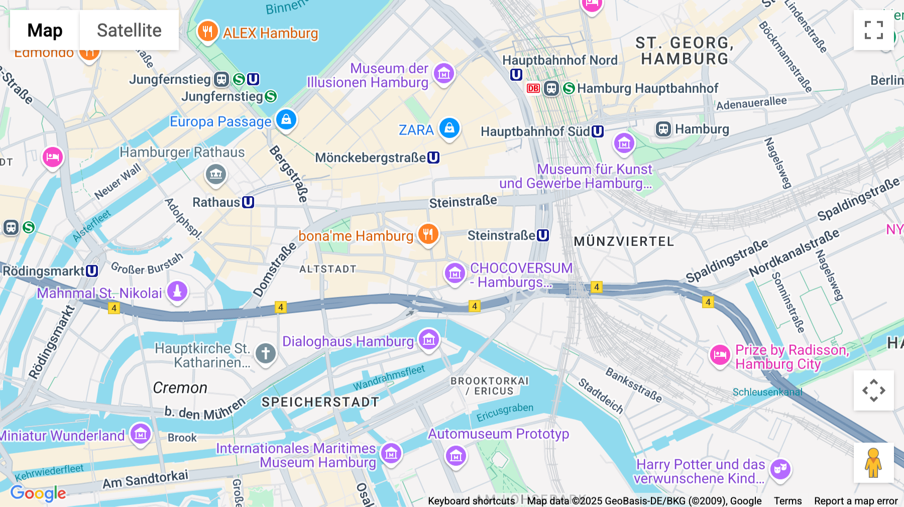 Click for interative map of Burchardstrasse 14, Sprinkenhof, Altstadt, Hamburg