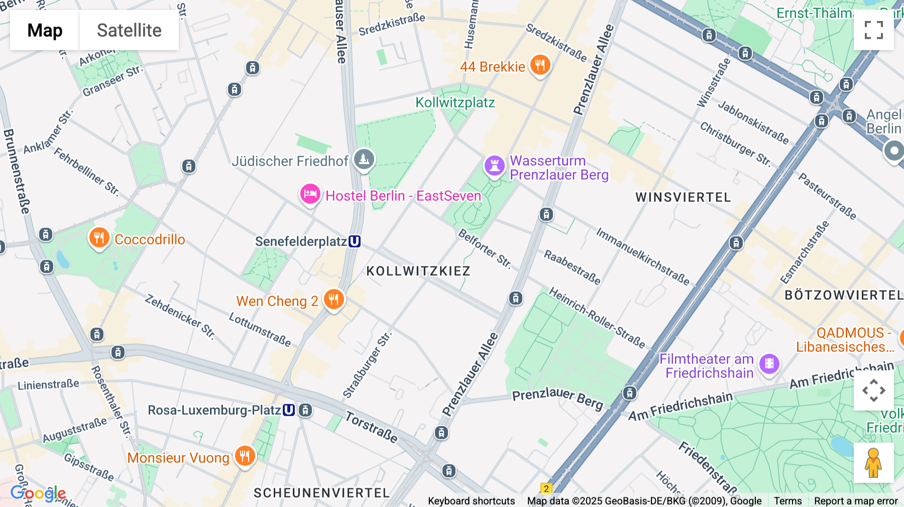 Click for interative map of 26, Straßburger Straße, Bezirk Pankow, Berlin
