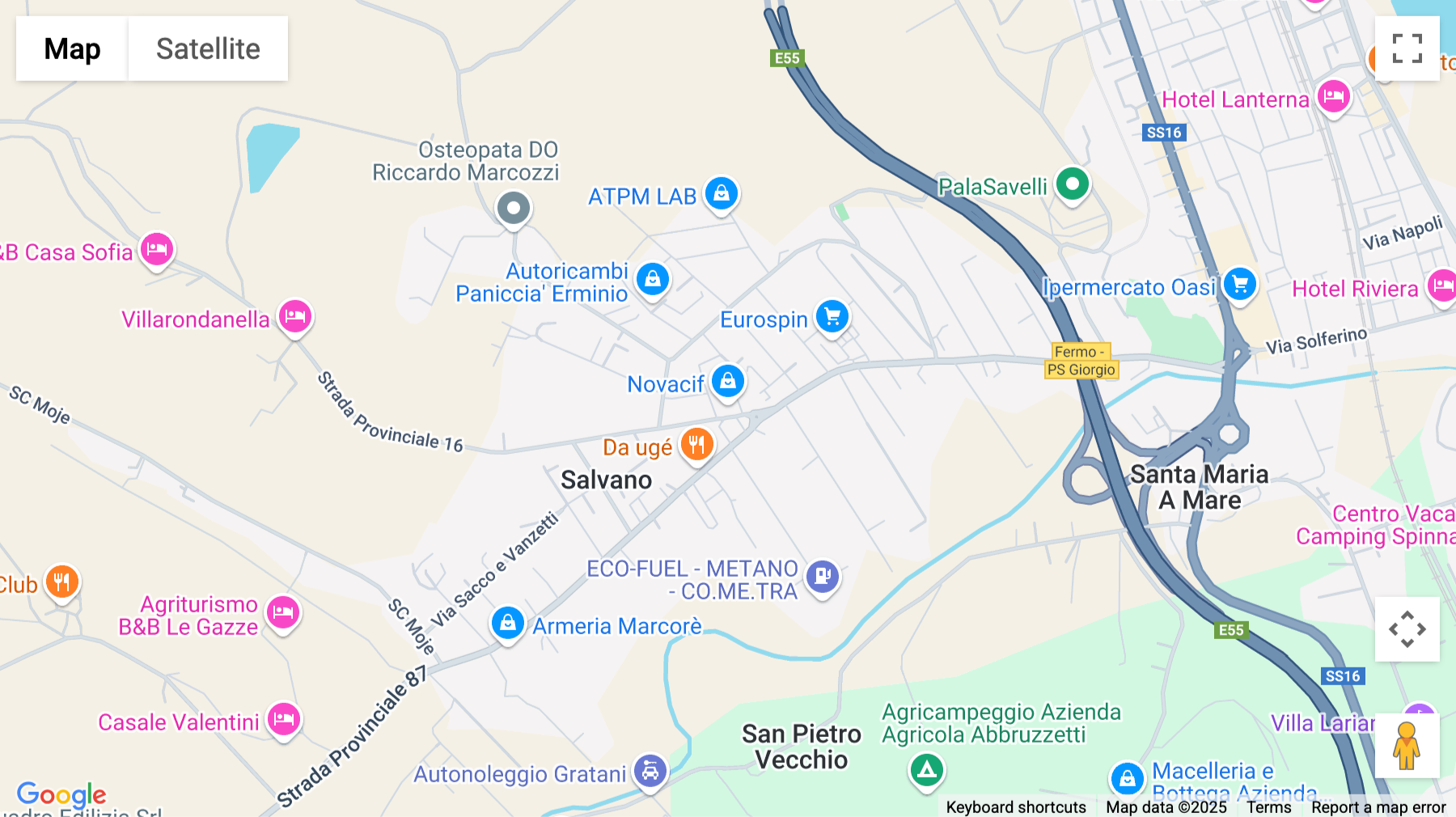 Click for interative map of Via Antonio Meucci 1, Porto San Giorgio