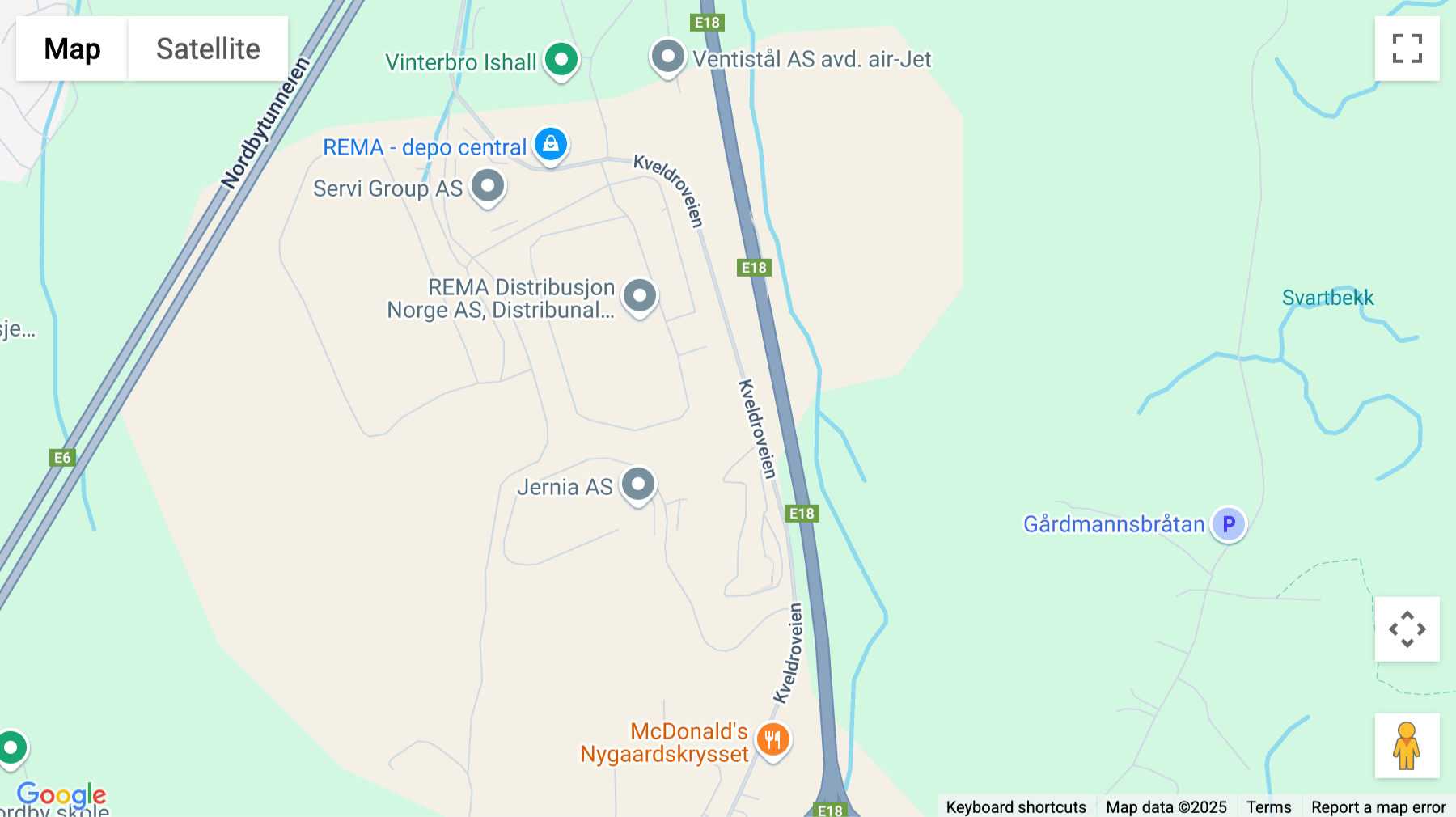 Click for interative map of Kveldroveien 7, Vinterbro