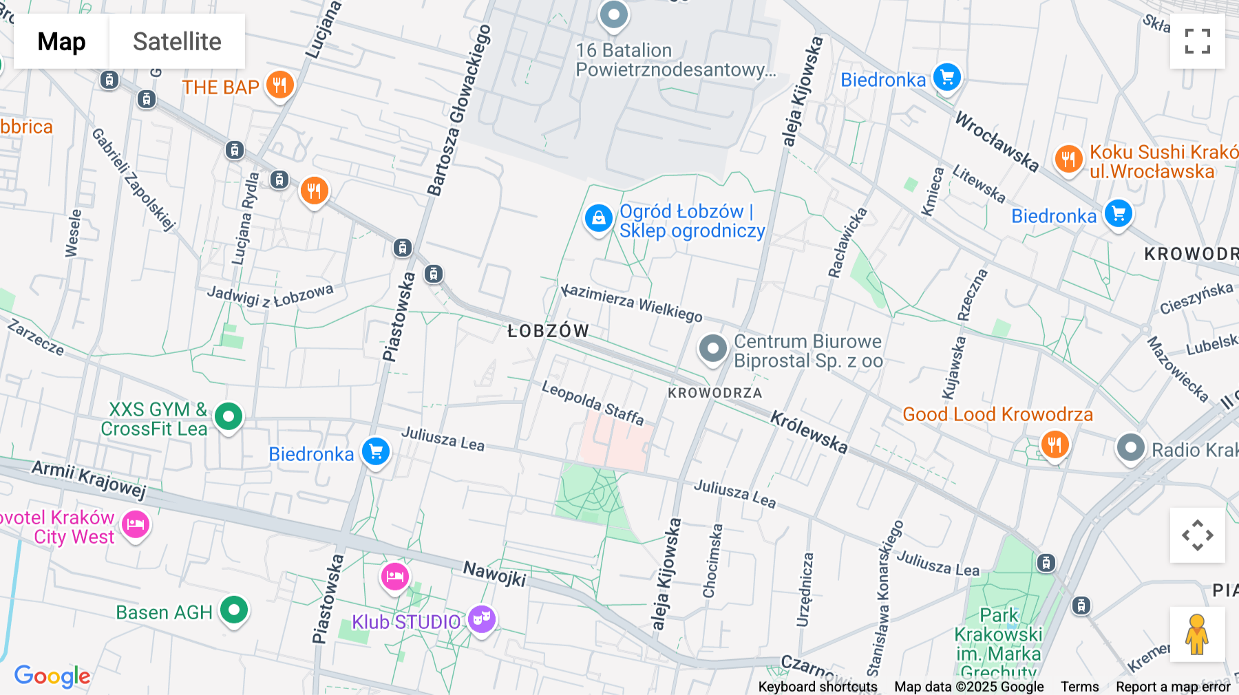 Click for interative map of 65A, Królewska, Krowodrza, Krakow
