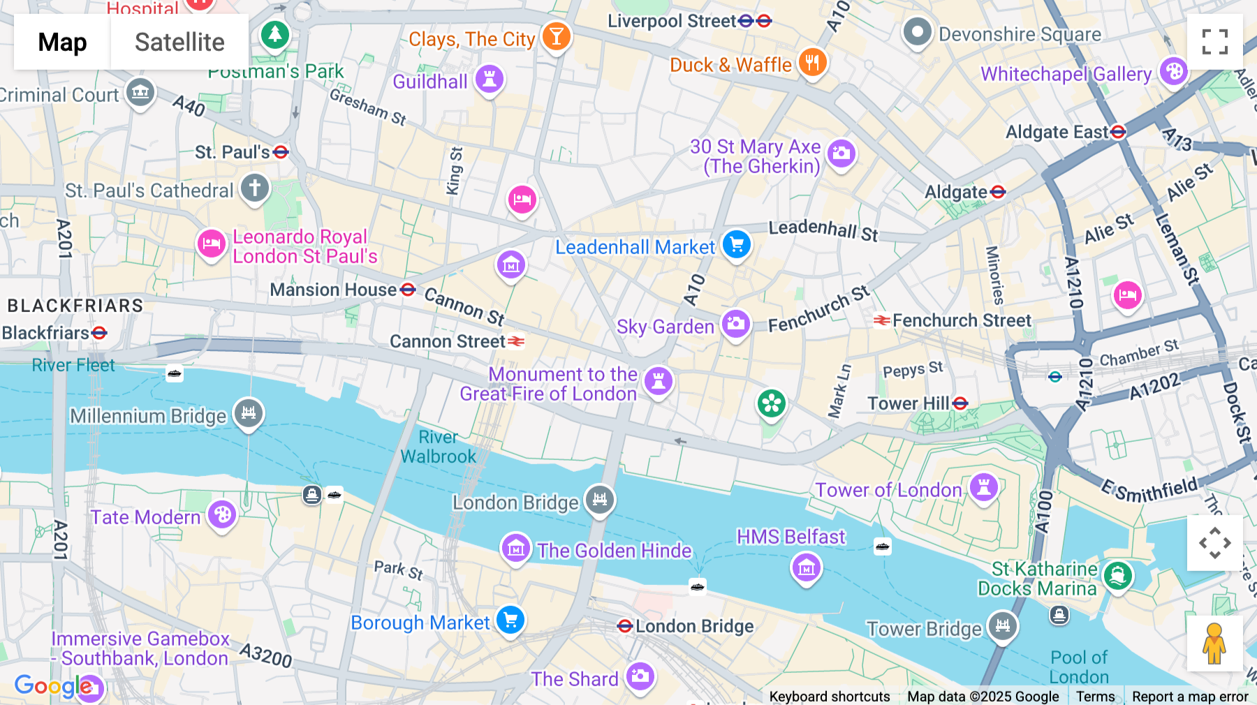 Click for interative map of 69 King William Street, 5th Floor, London