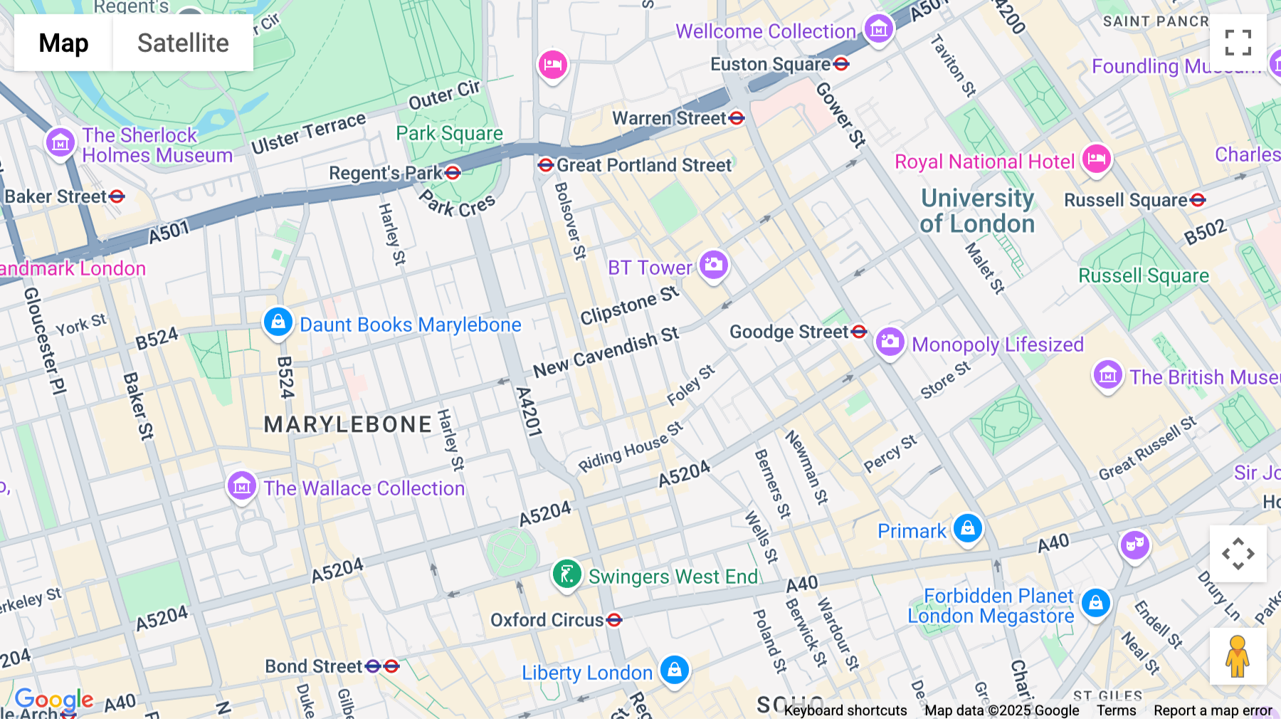 Click for interative map of 118-120 Great Titchfield, 3rd Floor, London
