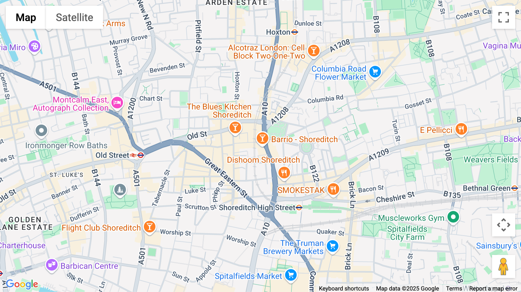 Click for interative map of 140 Shoreditch High Street, 1st Floor, London