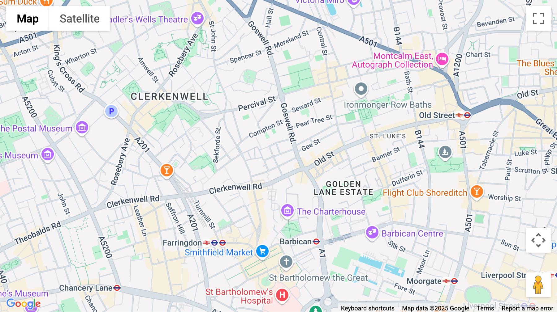 Click for interative map of 4th Floor, 15 Northburgh Street, London