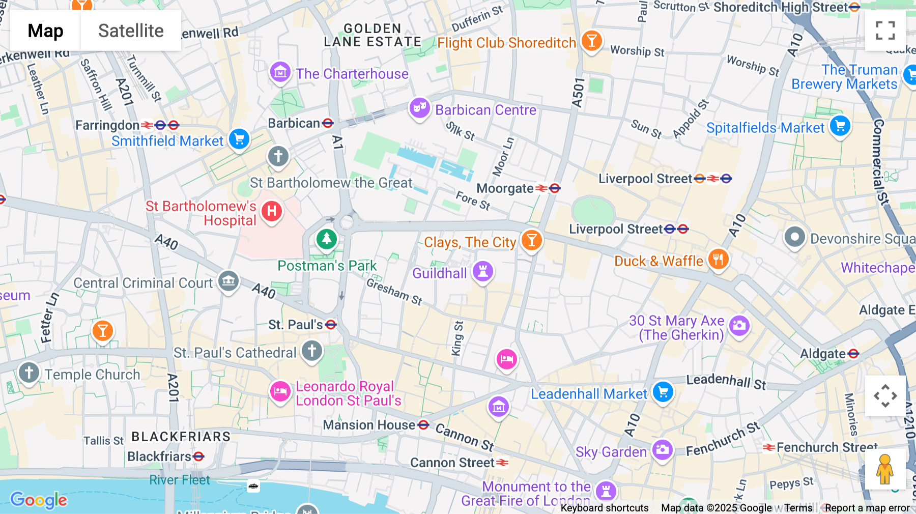 Click for interative map of 20, 21 Aldermanbury, City of London, London