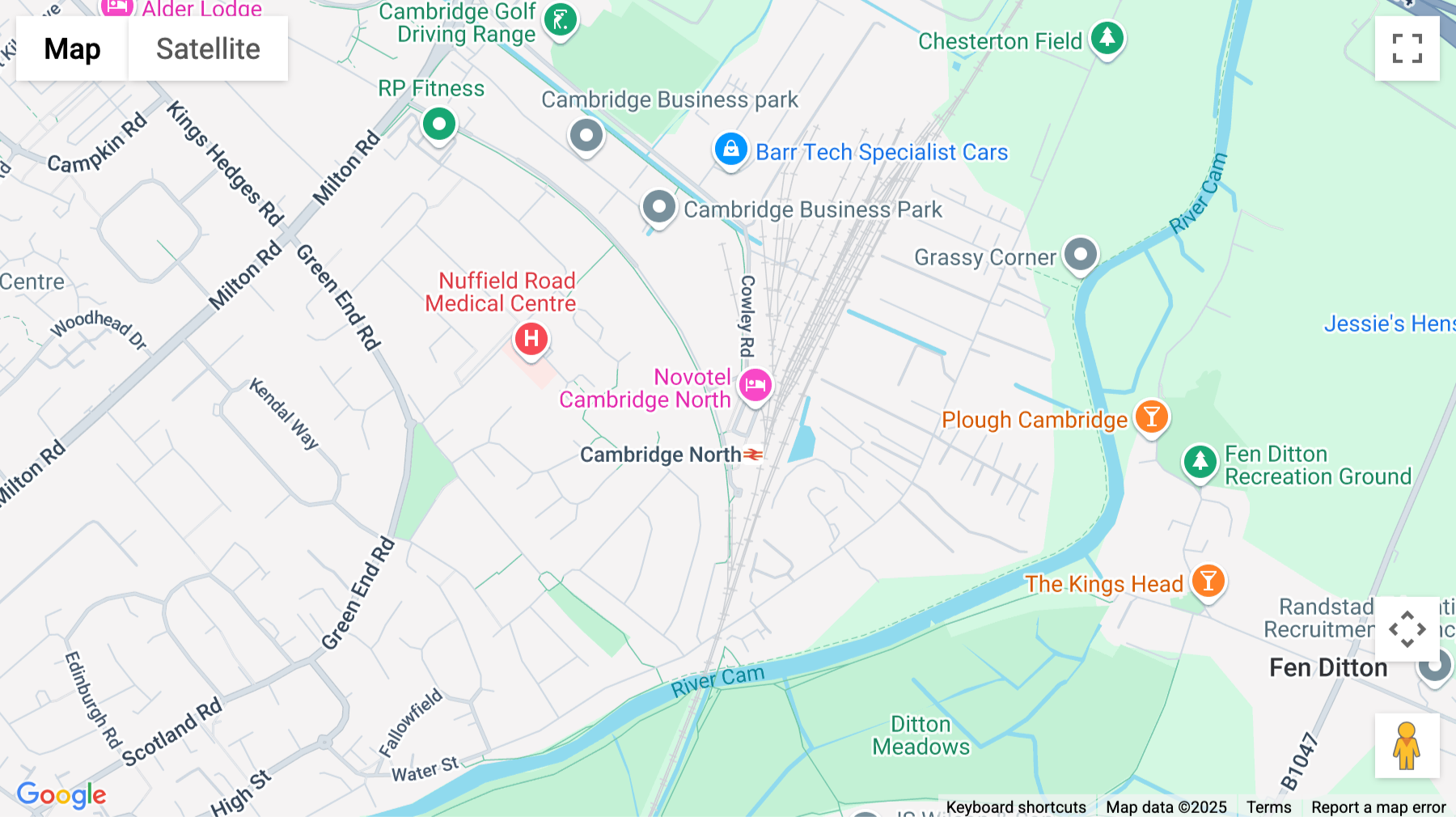 Click for interative map of 1, Cambridge Square, Cambridge