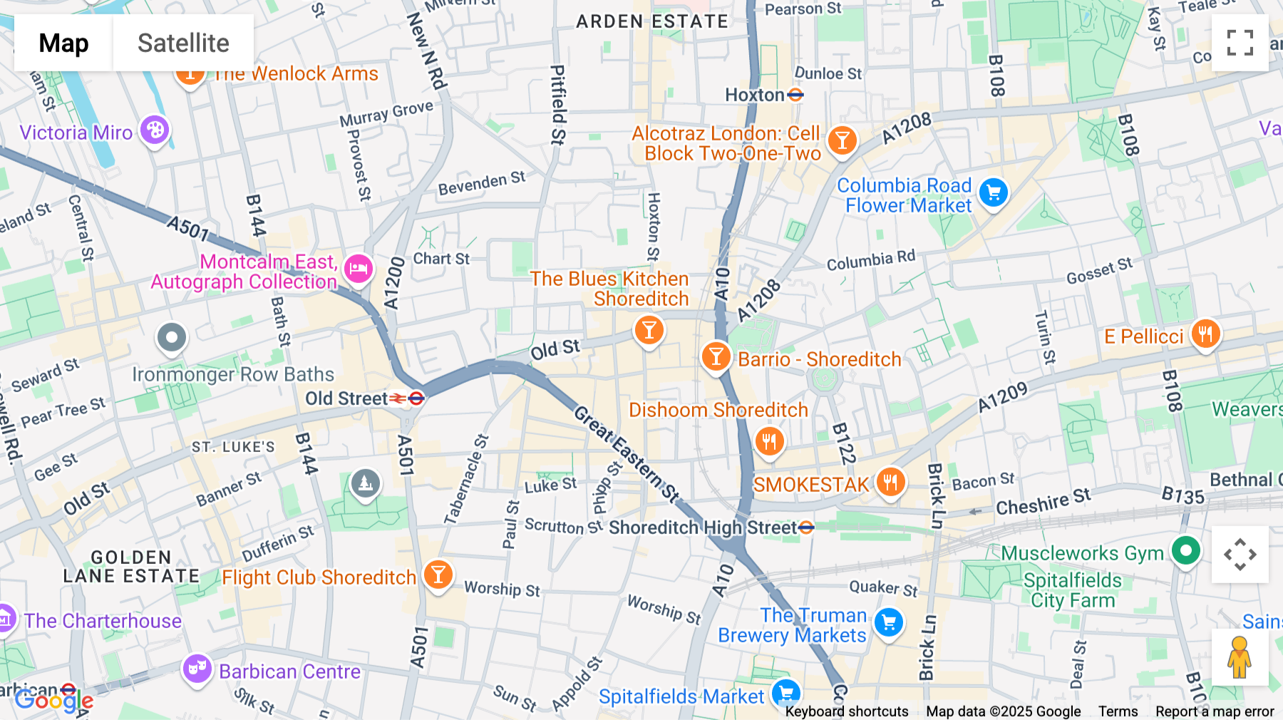 Click for interative map of 2nd Floor 141 Curtain Rd, Shoreditch, London