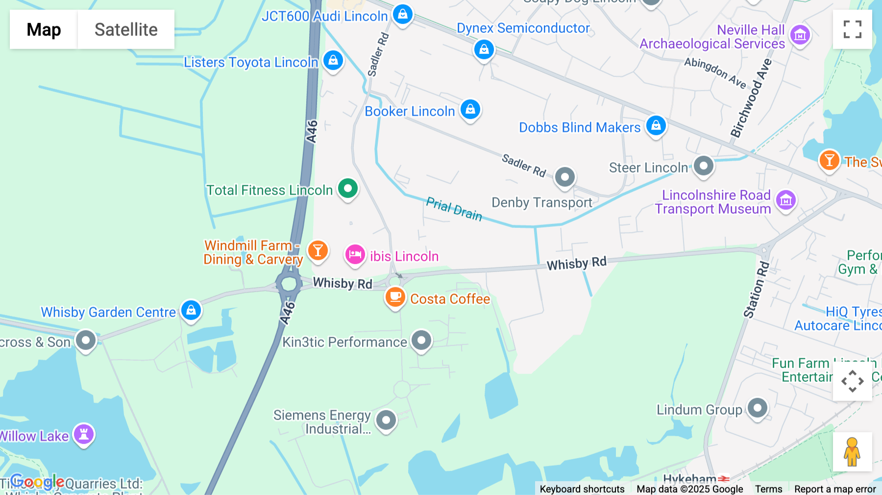 Click for interative map of George Boole House, D1-D2 The Point, Weaver Road, Lincoln