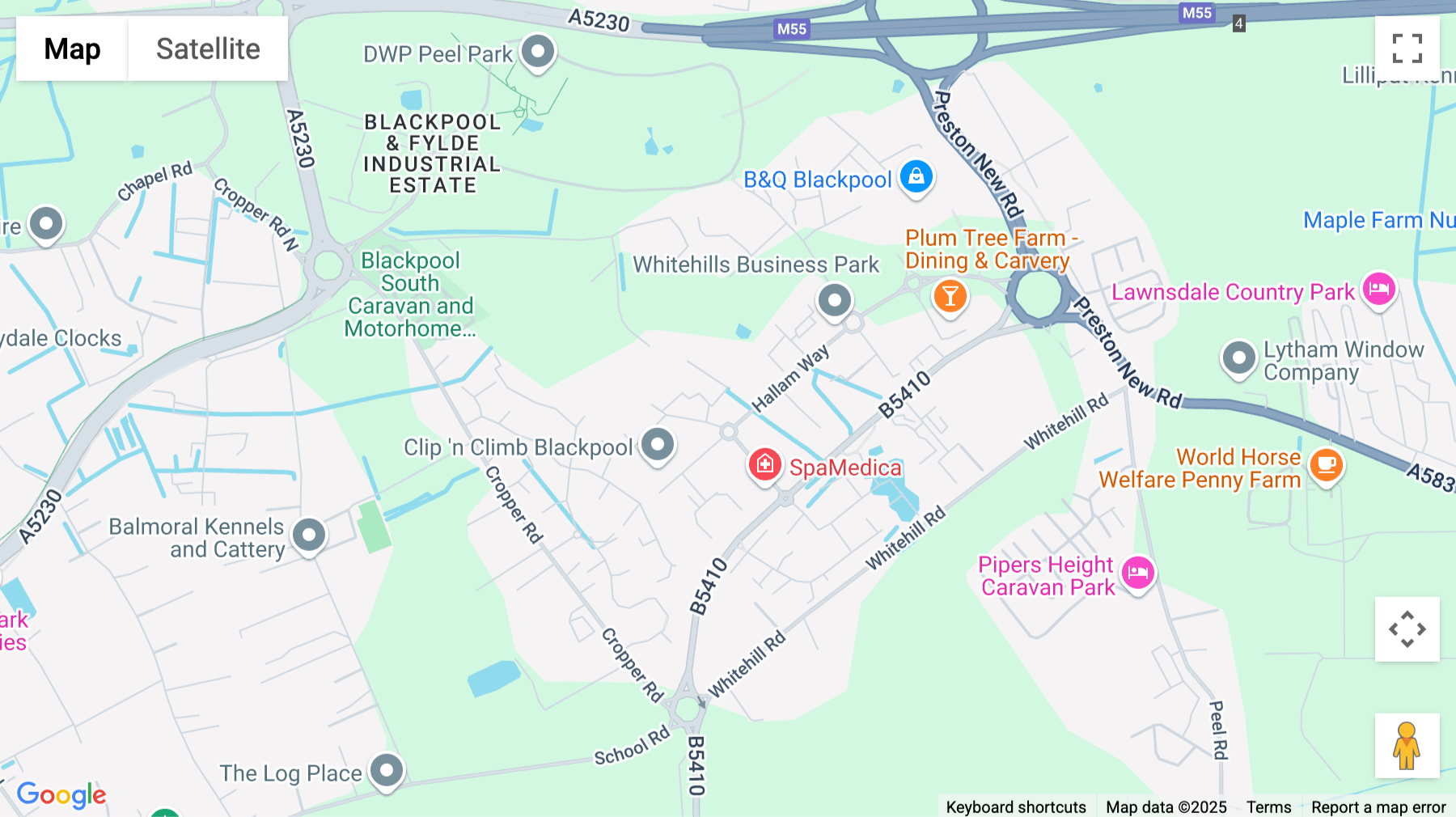 Click for interative map of 15 Olympic Court, Boardmans Way, Whitehills Business Park, Blackpool