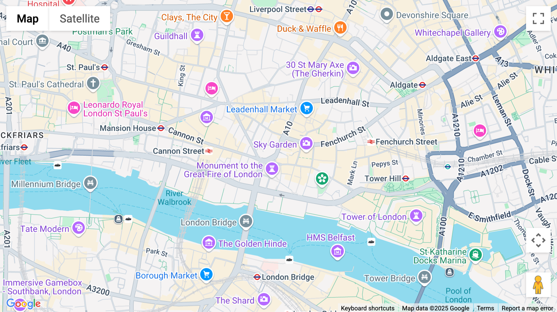 Click for interative map of 52 Gracechurch Street, London