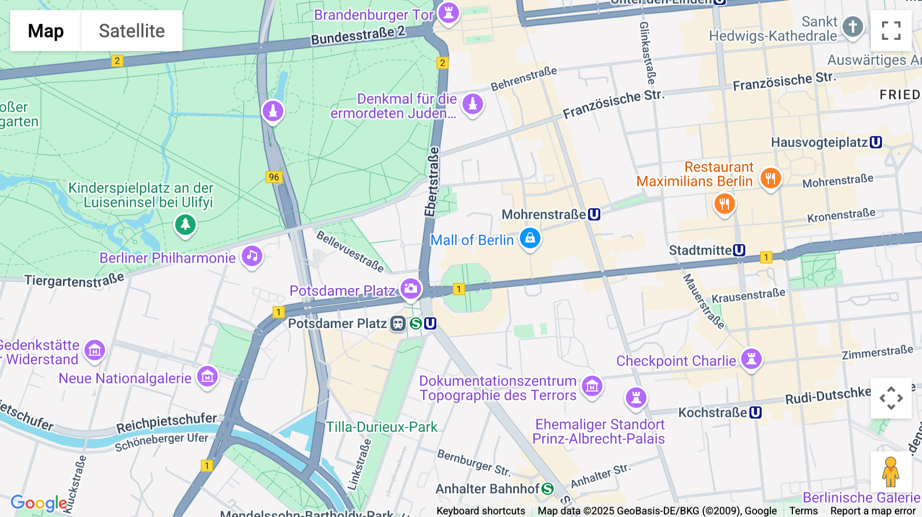Click for interative map of Leipziger Platz 15, Berlin